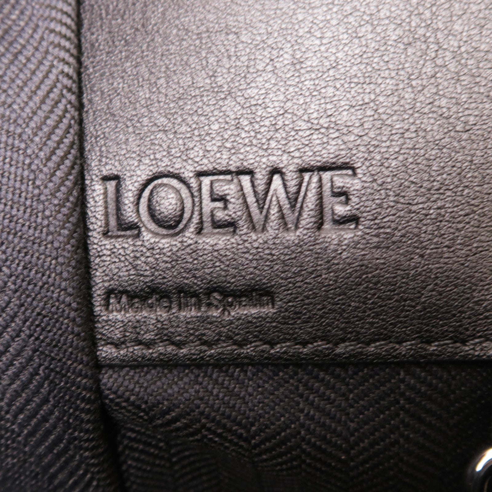 LOEWE 【激減優惠】牛皮皮革Hammock銀扣手挽肩背兩用袋
