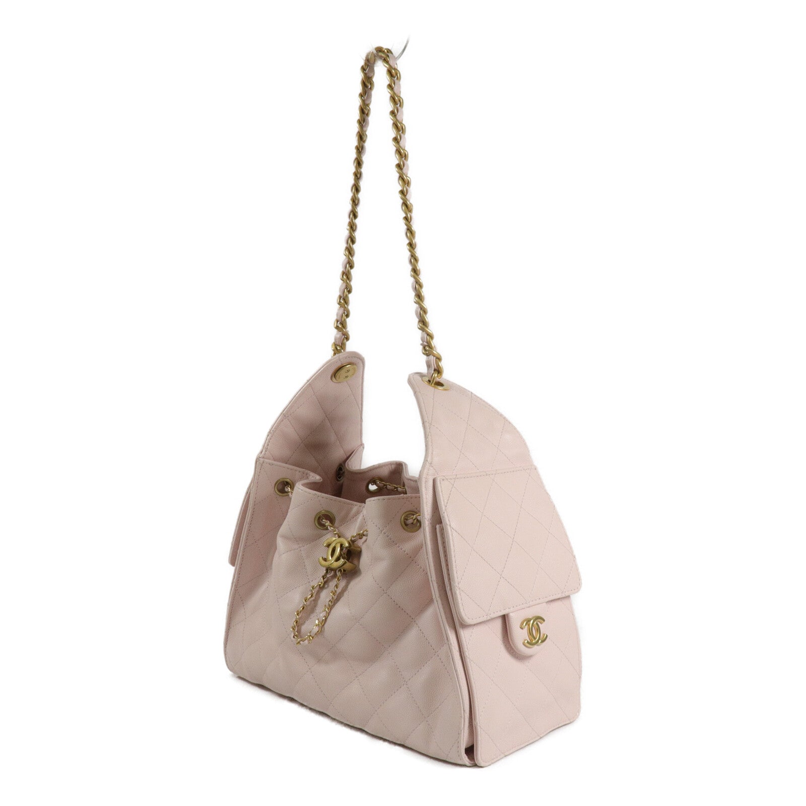 CHANEL 牛皮皮革Chanel 25 Small鏈帶肩背袋