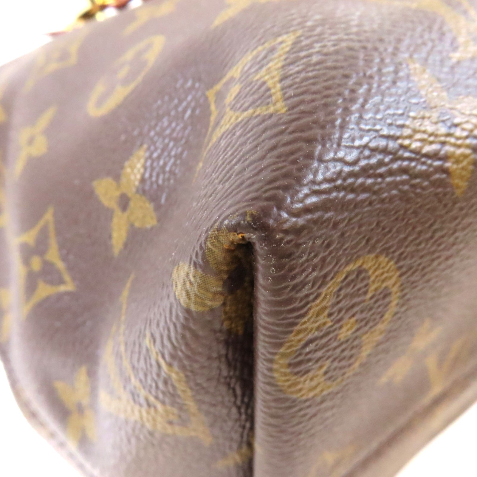 LOUIS VUITTON Monogram Iena PM金扣手挽袋啡色