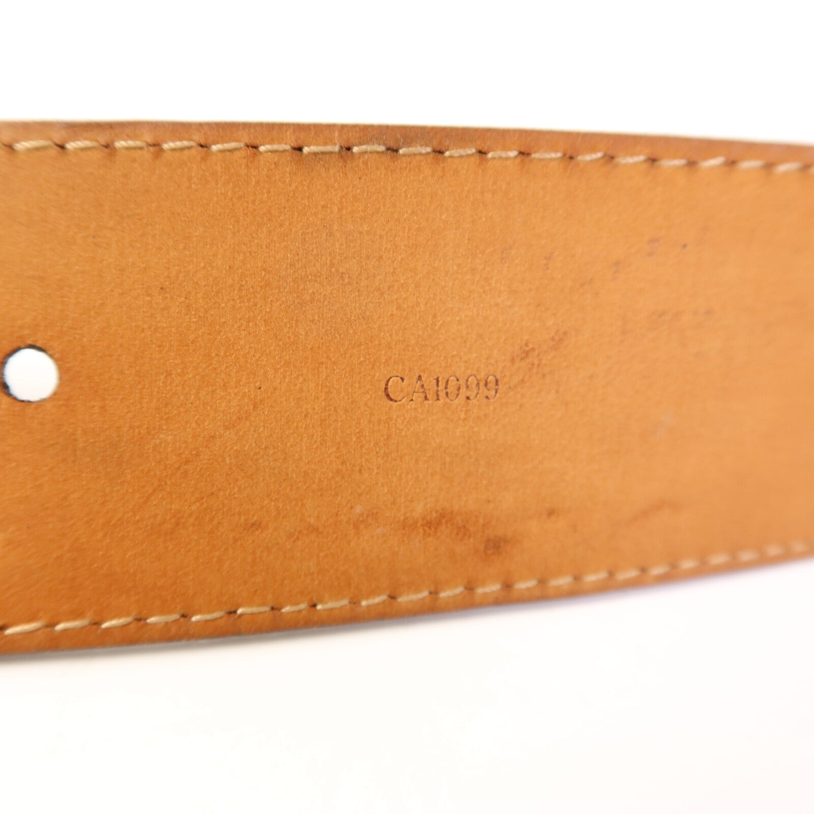 LOUIS VUITTON Monogram Belt金扣皮帶