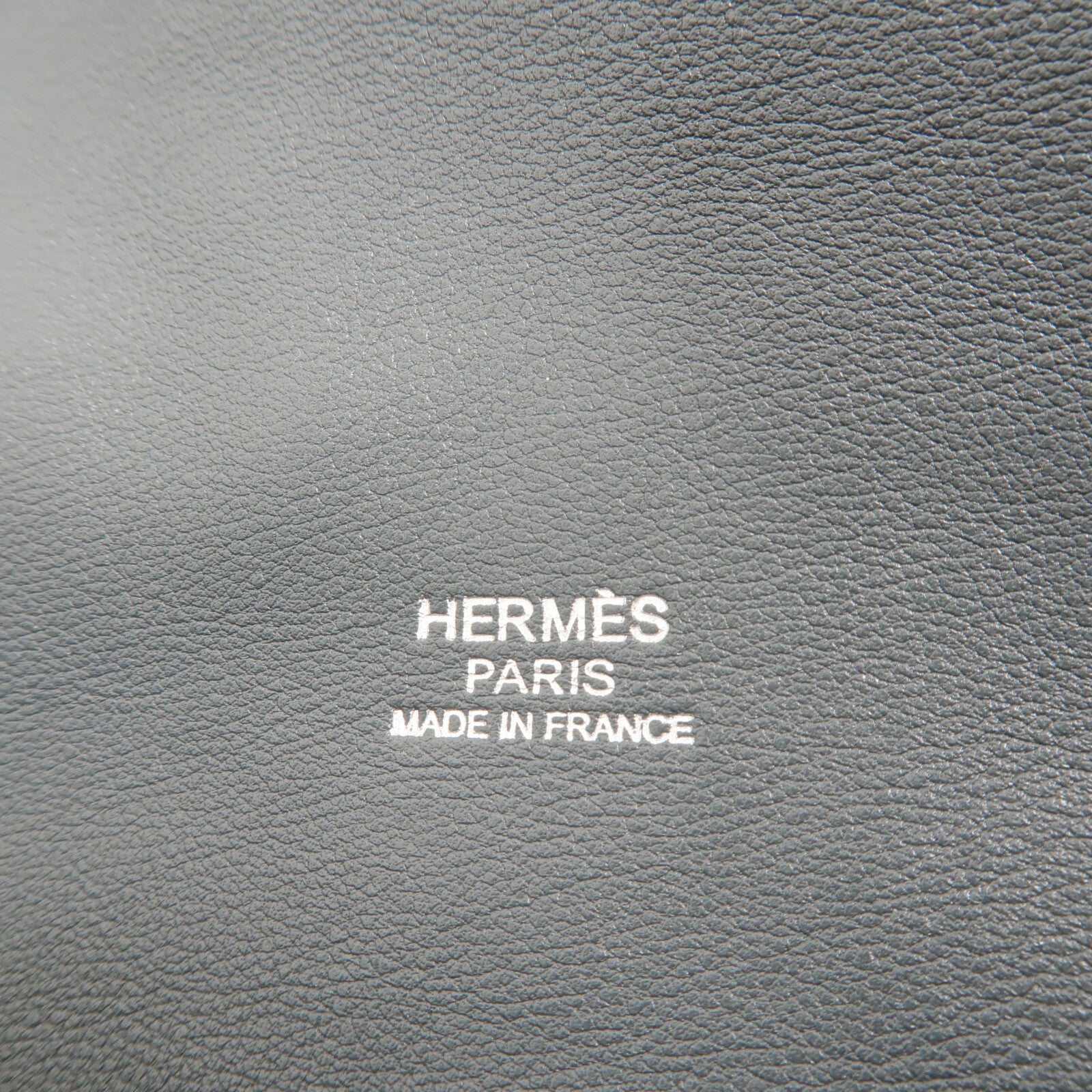 HERMES Swift皮革Barda 35銀扣肩背袋Blue Orage
