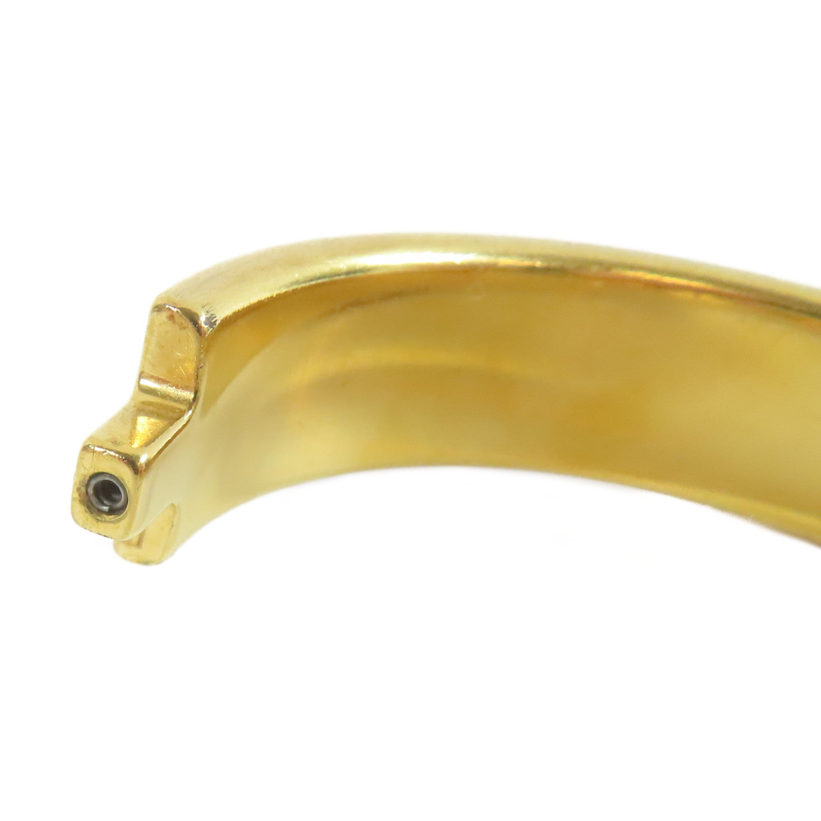 HERMES 金屬Clic H手鐲櫻花粉色/金色#16cm