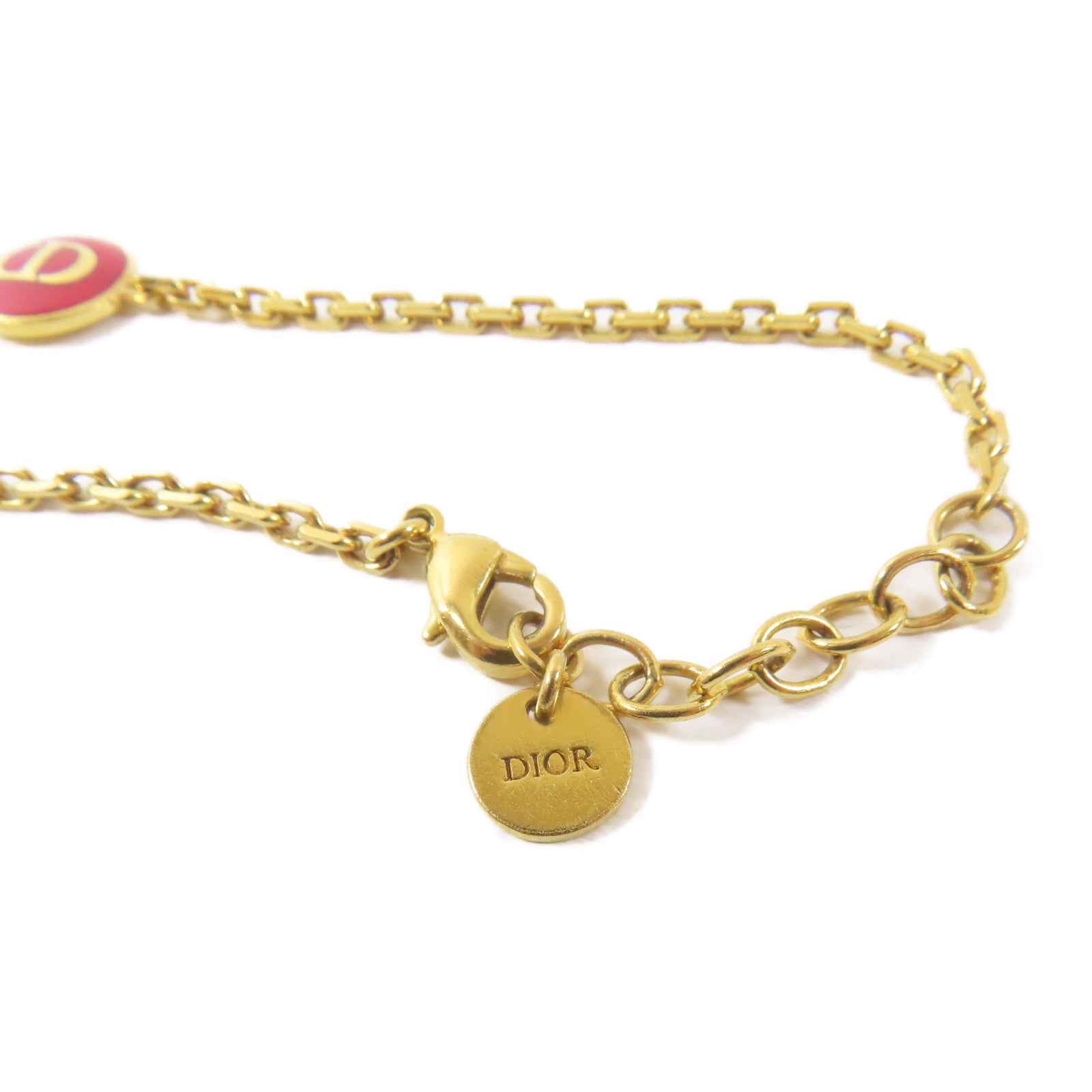 Dior 金屬Bracelet手鏈金色/紅色