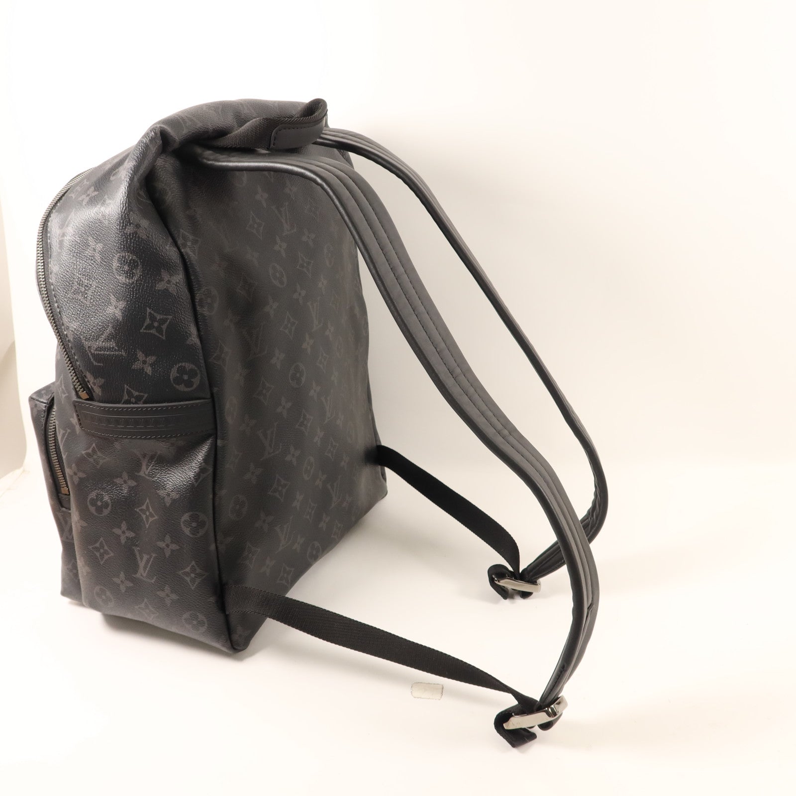 LOUIS VUITTON Monogram Eclipse Discovery PM銀扣背包