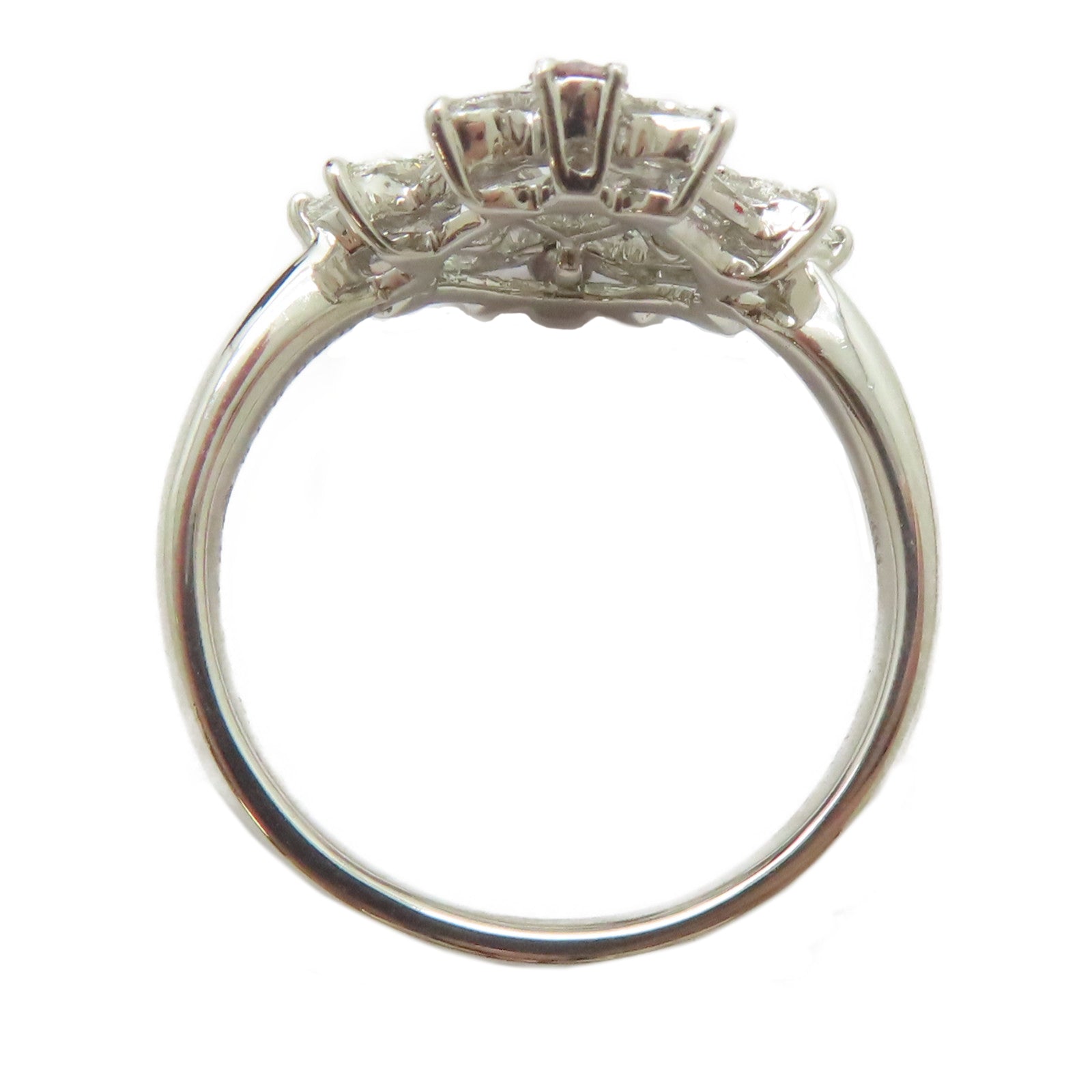 JEWELRY PT900鉑金Diamond Ring 0.55ct鑽石/0.78ct鑚石戒指US#9.5