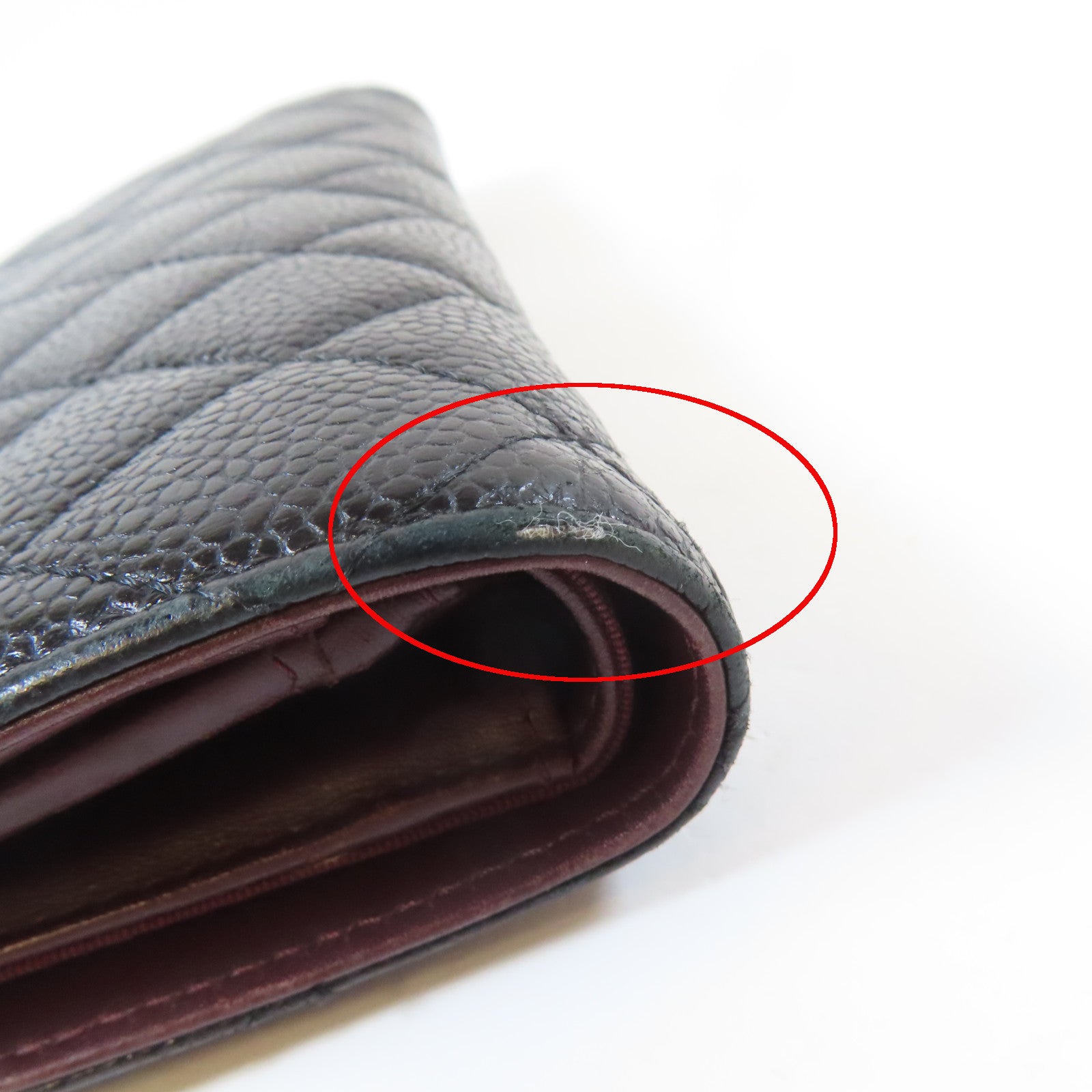 CHANEL 菱格Caviar皮革Long Bifold Wallet金扣長錢包黑色