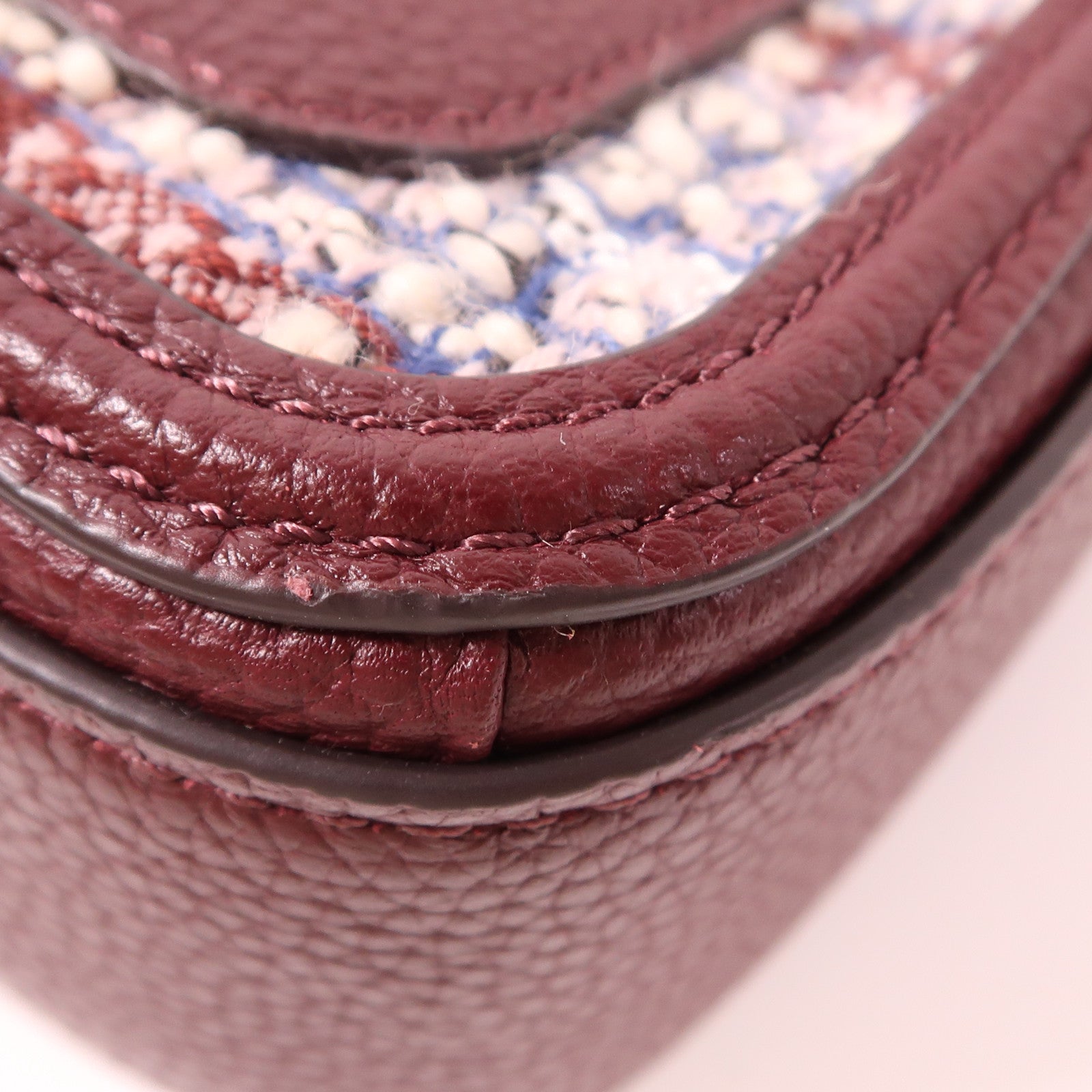 Kate Spade 【激減優惠】粗花呢Hudson Tweed Medium Convertible金扣手挽肩背兩用袋