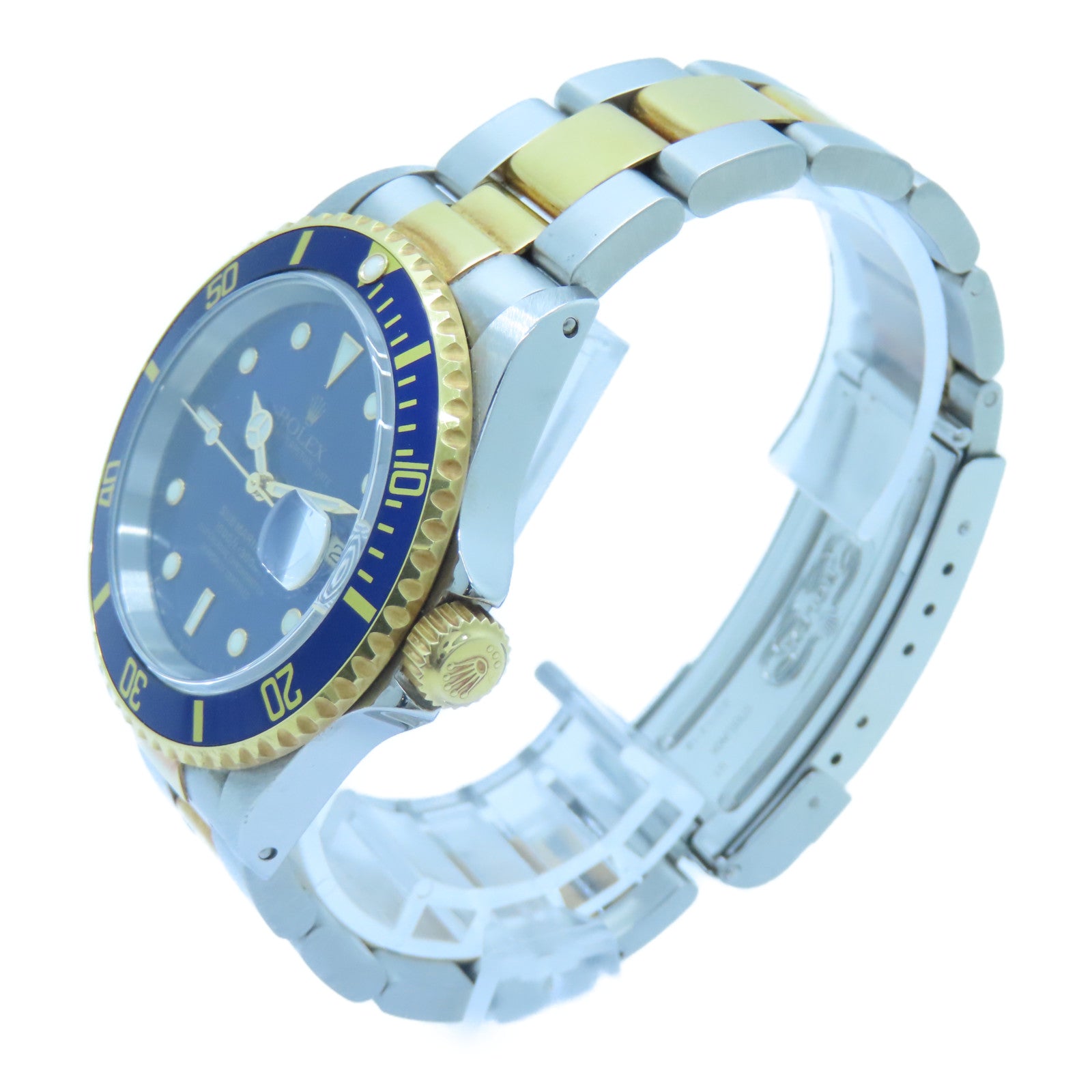 ROLEX Submarinar Date 18K黃金/不鏽鋼手錶自動機芯藍色