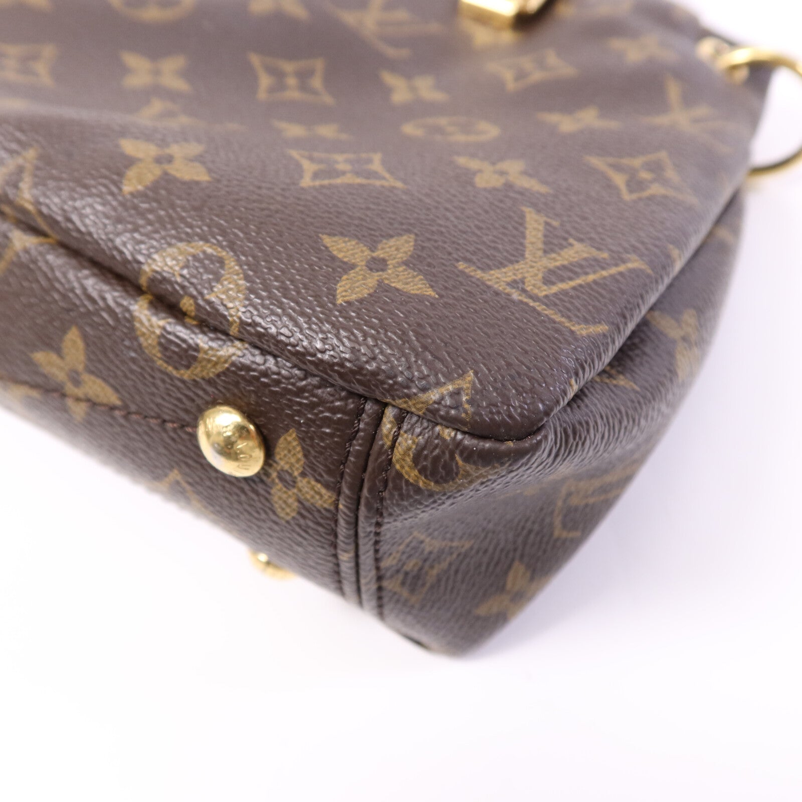 LOUIS VUITTON Monogram Pallas BB金扣手挽肩背兩用袋
