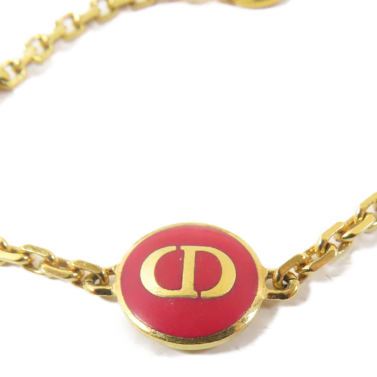 Dior 金屬Bracelet手鏈金色/紅色