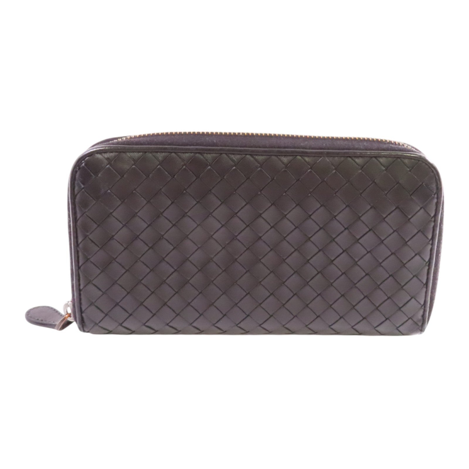BOTTEGA VENETA 織紋皮革Zipper Long Wallet拉鏈長錢包