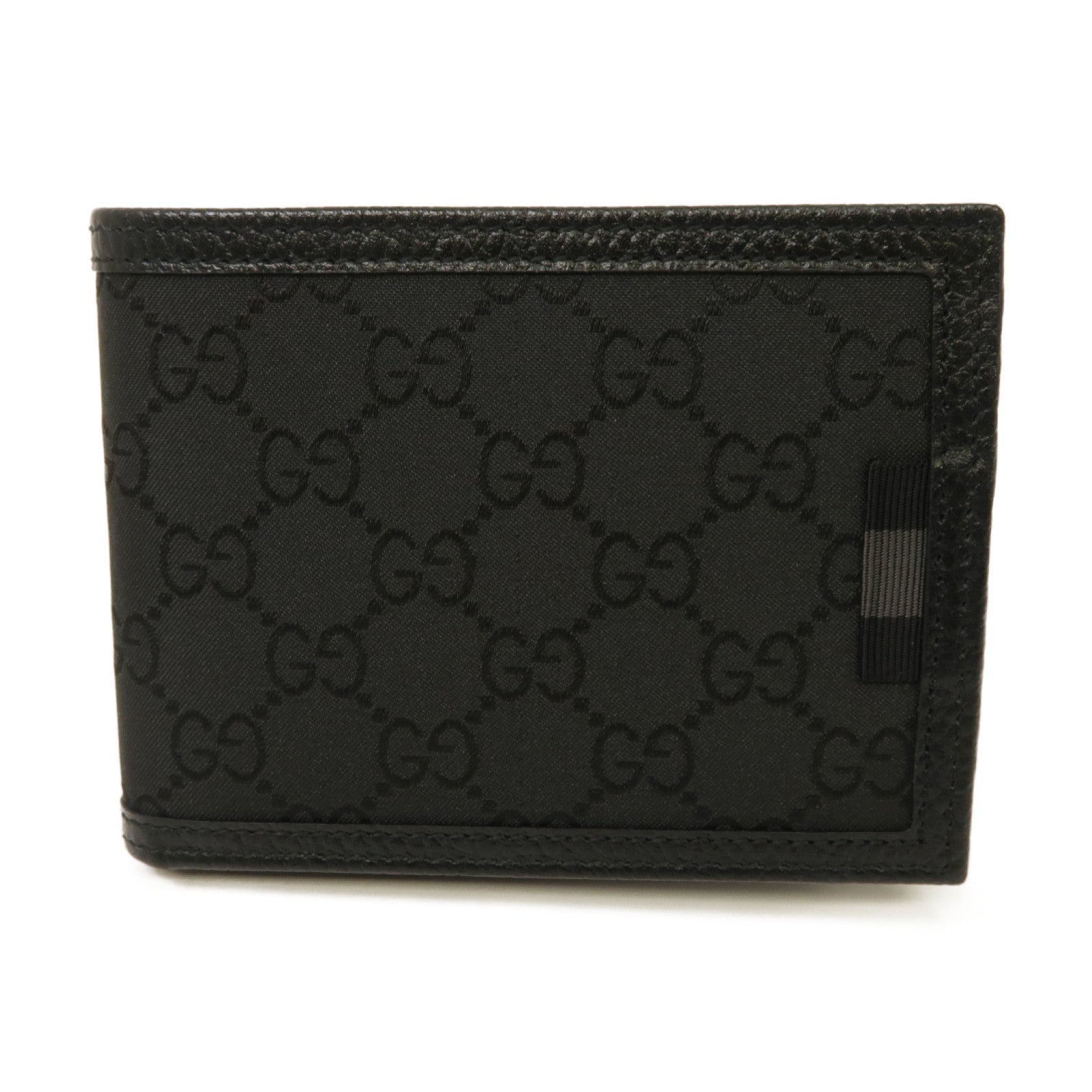 GUCCI 尼龍Long Wallet银扣长钱包黑色