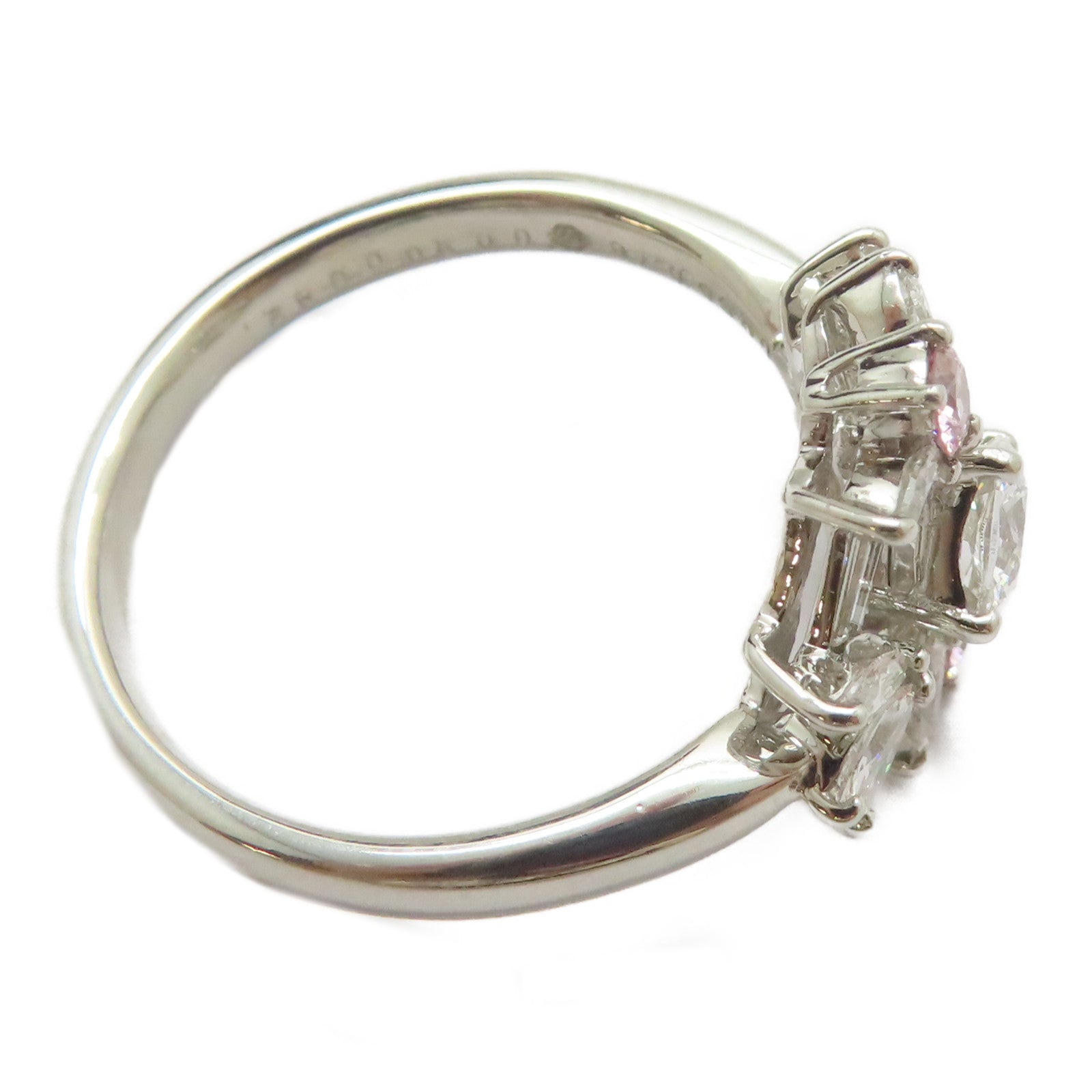 JEWELRY PT900鉑金Diamond Ring 0.55ct鑽石/0.78ct鑚石戒指US#9.5