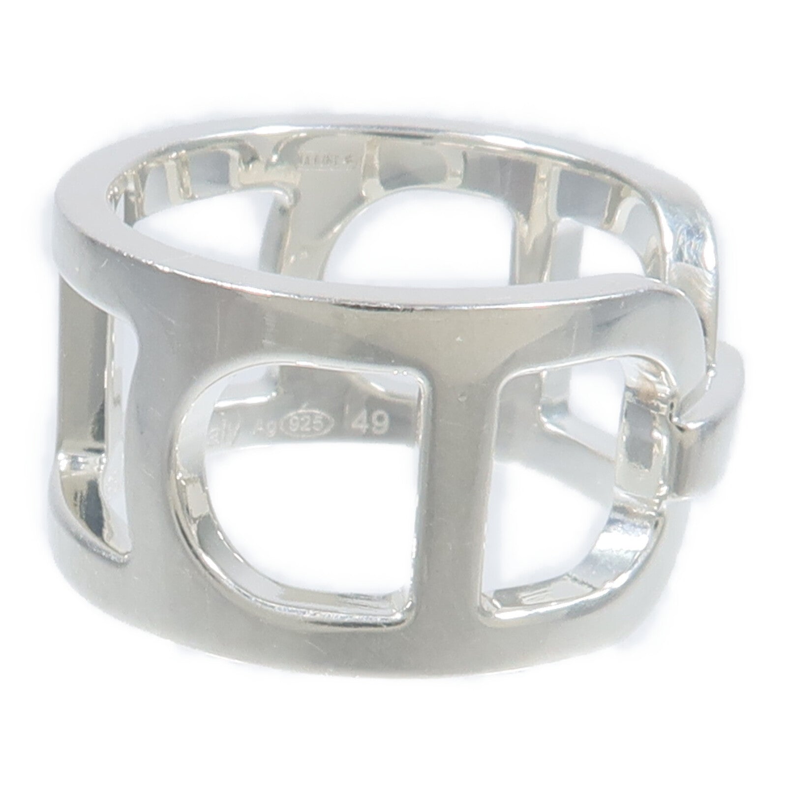 HERMES 925純銀Bague Ever Chaine d'Ancre MM戒指