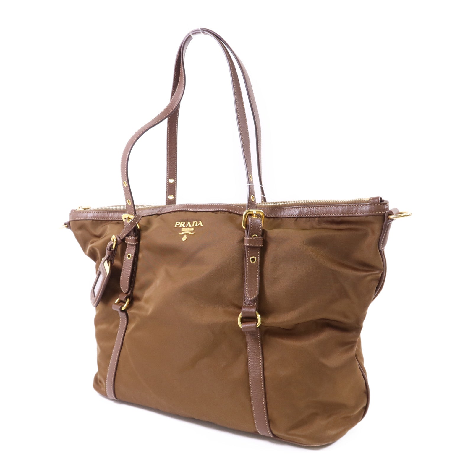 PRADA 尼龍Tote Bag金扣手挽袋