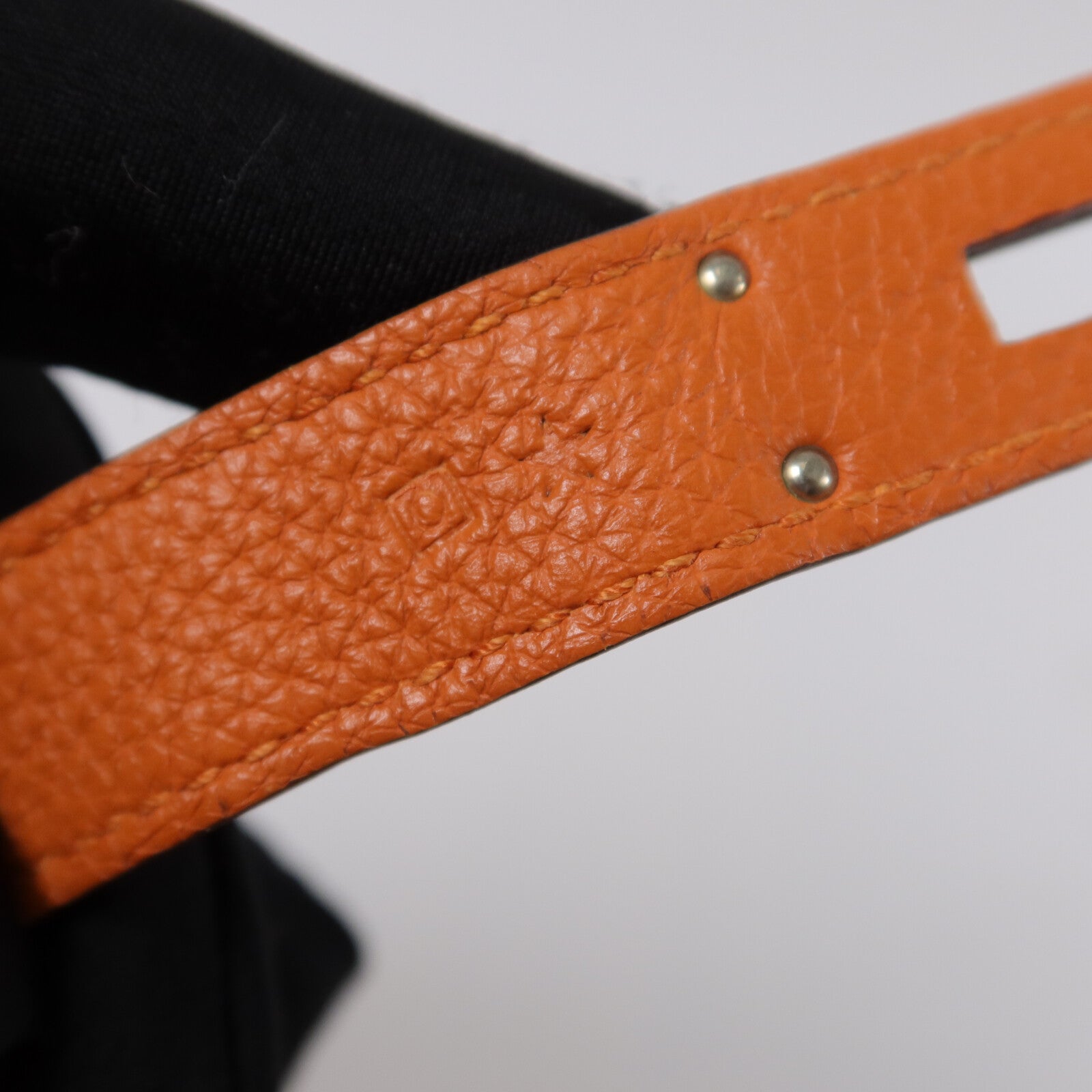 HERMES Togo皮革Birkin 30手挽袋Orange