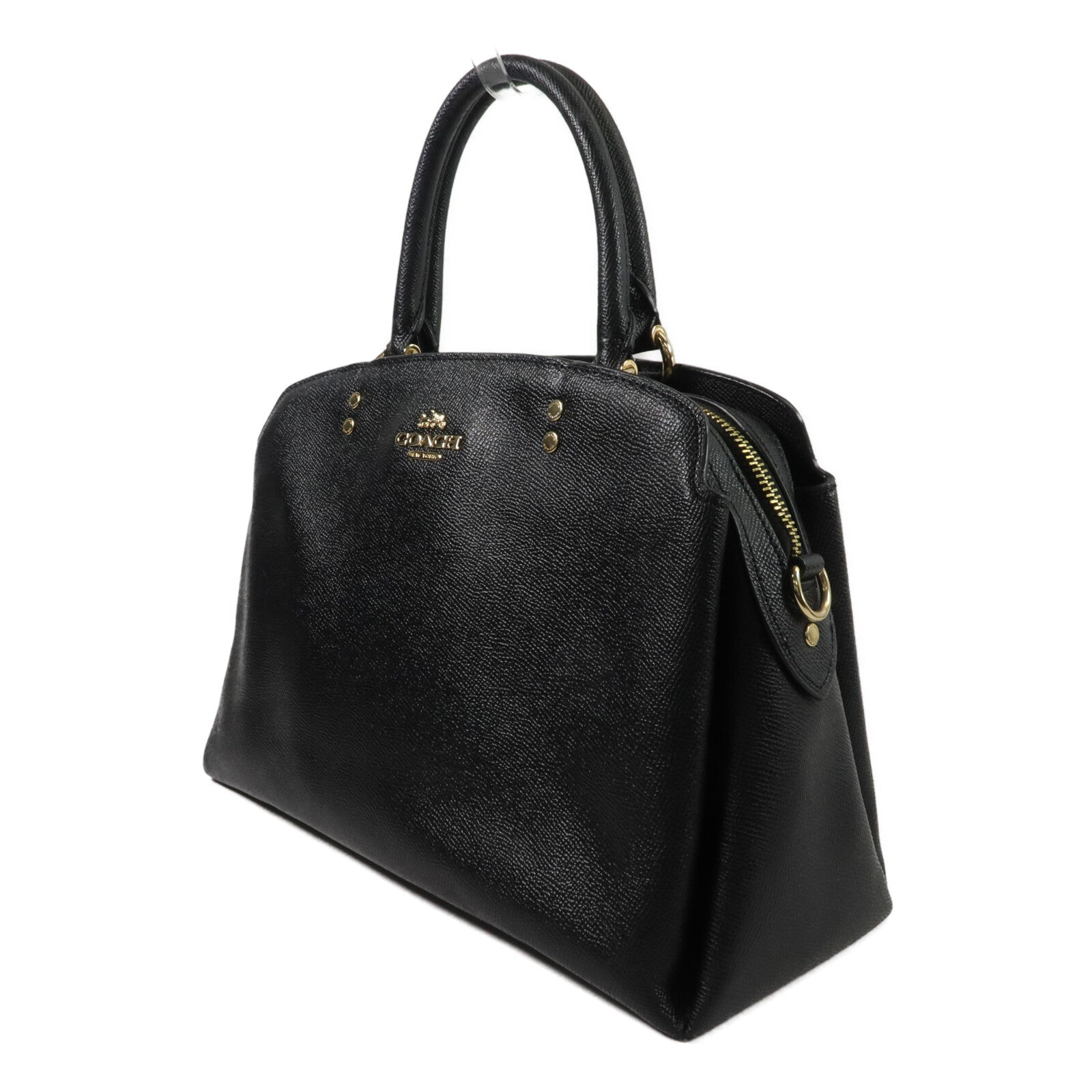 COACH 牛皮皮革Lillie Carryall Large手挽肩背兩用袋