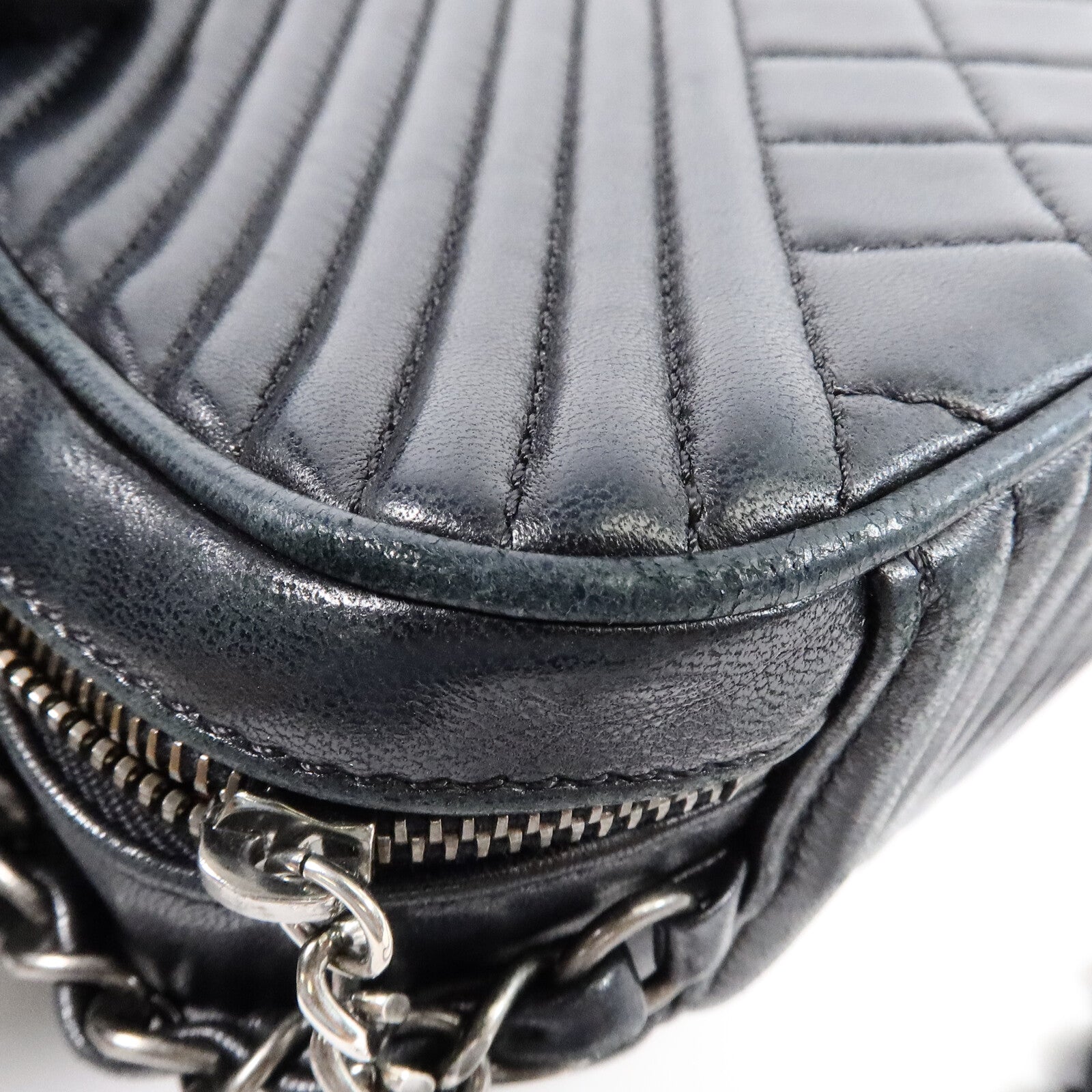 CHANEL 牛皮皮革Shoulder Bag鏈帶肩背袋