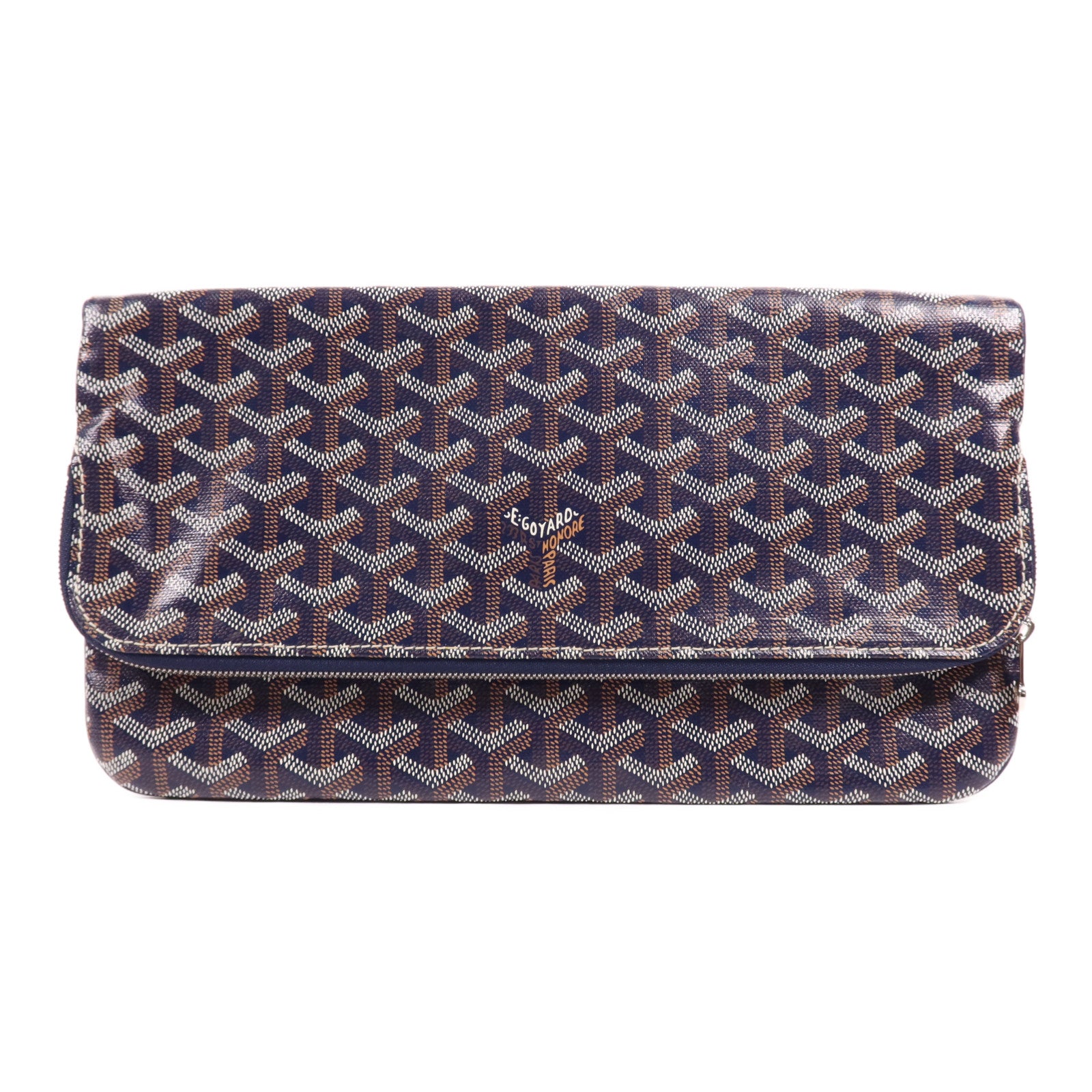 GOYARD 塗層帆布Sainte Marie銀扣手拿包
