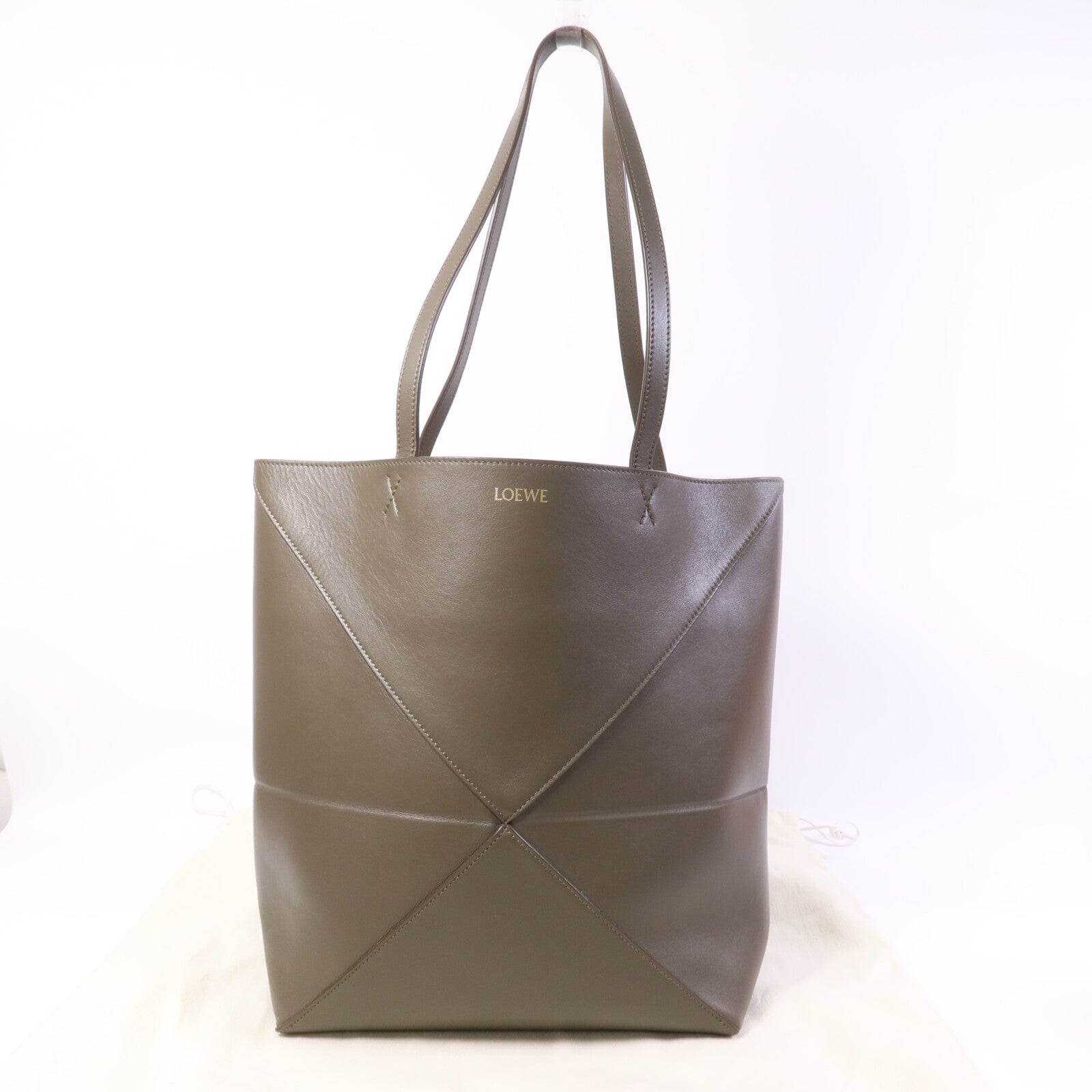 LOEWE 牛皮皮革Puzzle Fold Tote手挽袋