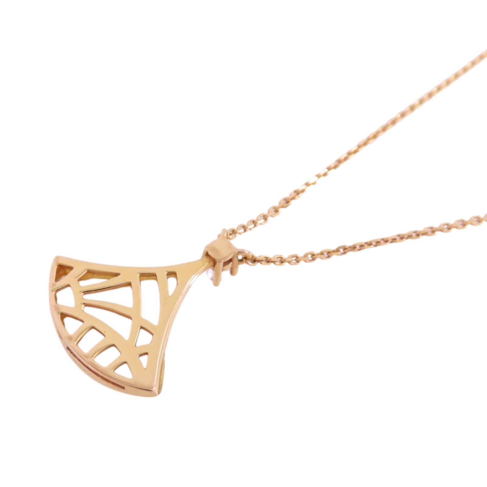 BVLGARI 18K玫瑰金/珍珠母/鑽石Diva's Dream Diamond Mother of Pearl Necklace項鏈