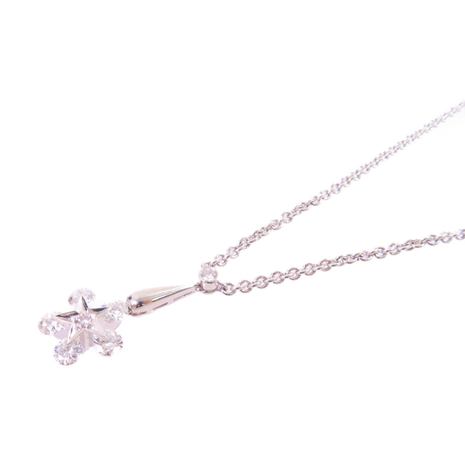 JEWELRY 0.78ct Diamond Necklace 18K White Gold