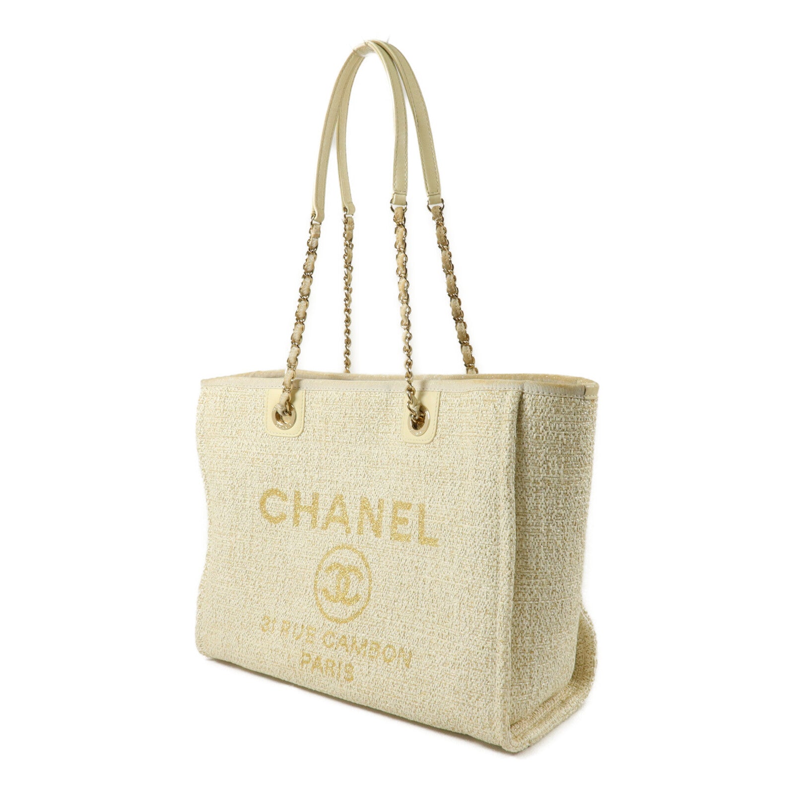 CHANEL 帆布Deauville手挽袋