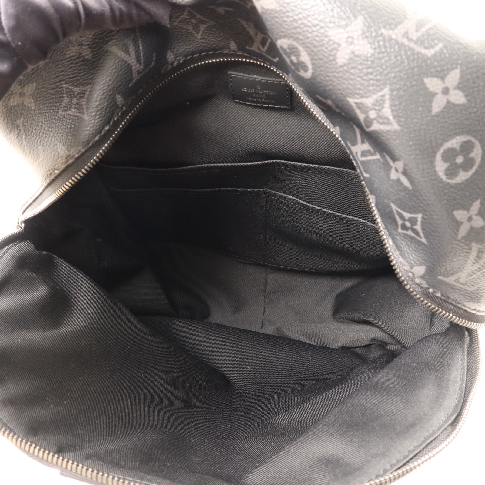 LOUIS VUITTON Monogram Eclipse Discovery PM銀扣背包