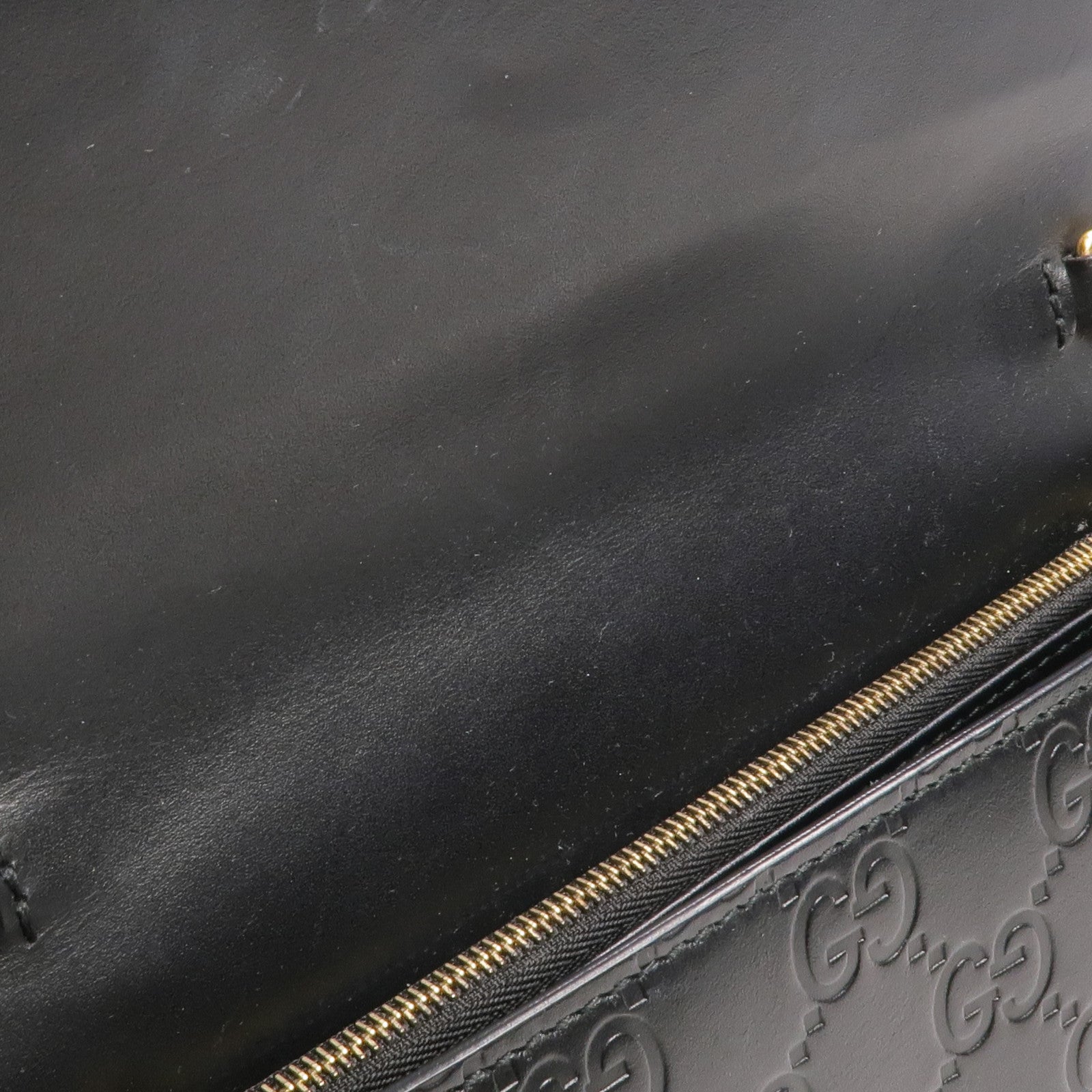 GUCCI 牛皮皮革Chain Shoulder Bag金扣鏈帶肩背袋