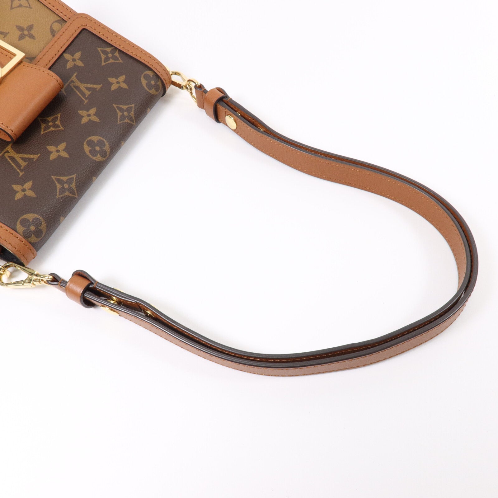 LOUIS VUITTON Monogram Reverse Mini Dauphine手挽肩背兩用袋