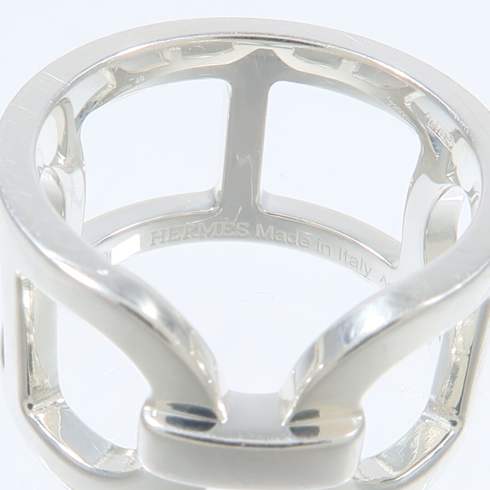 HERMES 925純銀Bague Ever Chaine d'Ancre MM戒指