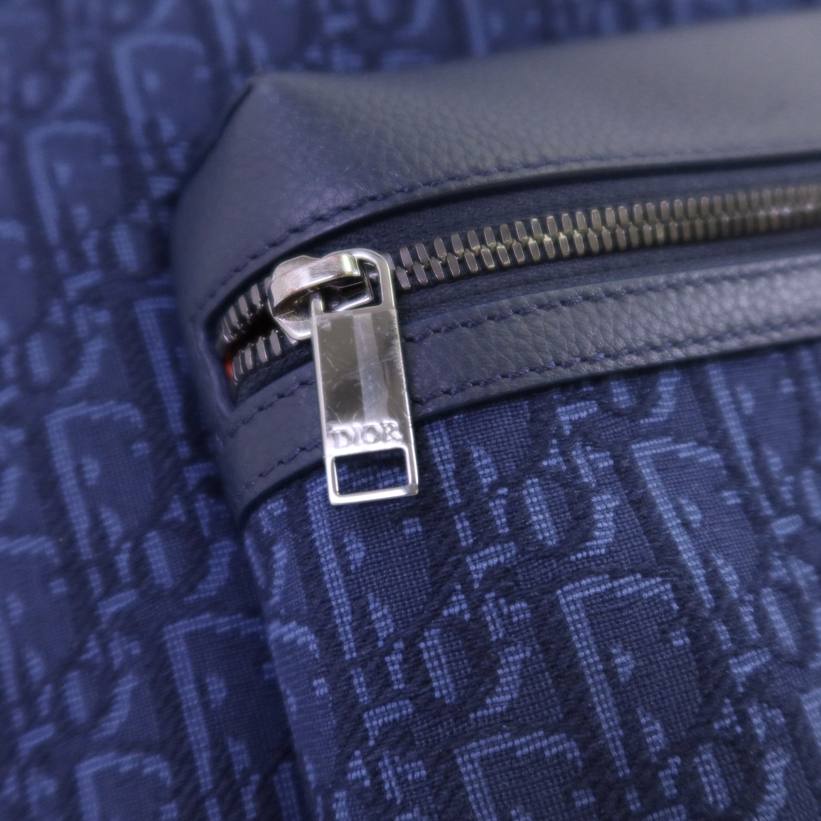 Dior Obriqur帆布/牛皮皮革Dior X Kaws Rider 2.0 Zipped Backpack銀扣背包