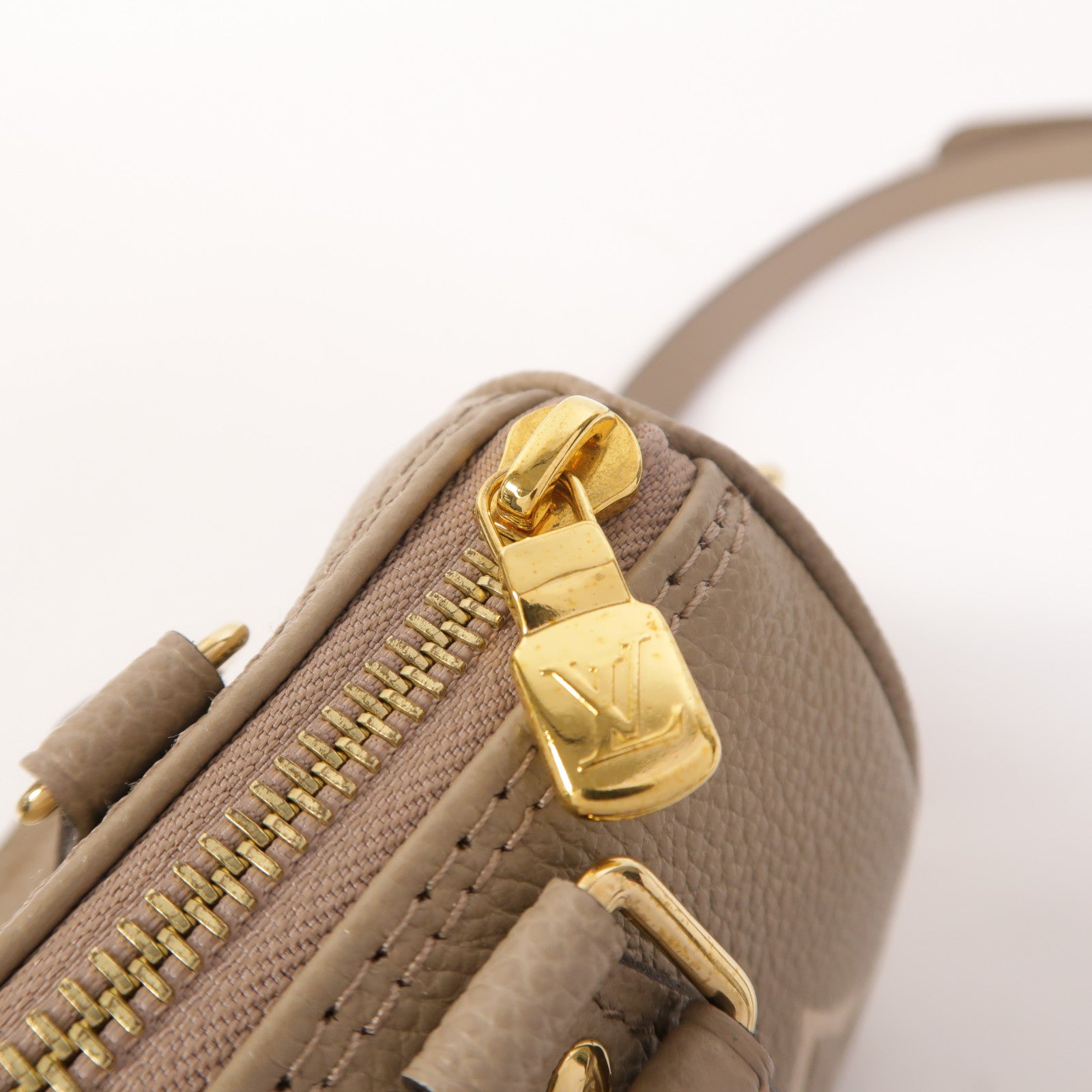 LOUIS VUITTON Monogram Empreinte Nano Speedy金扣手挽肩背兩用袋