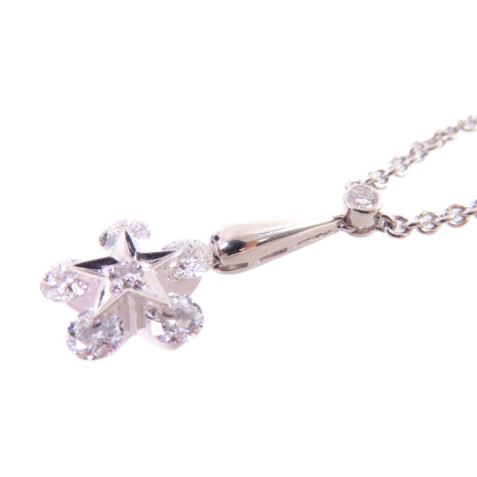 JEWELRY 0.78ct Diamond Necklace 18K White Gold