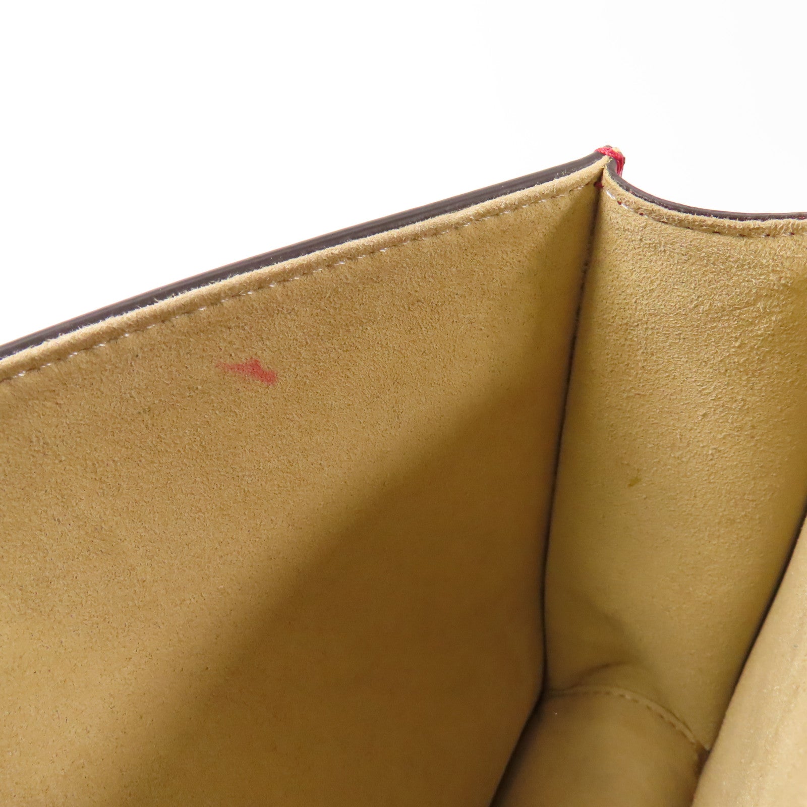 FENDI GHW Kan 1 Bag Chain Shoulder Bag 8M0381 Calfskin Leather Red