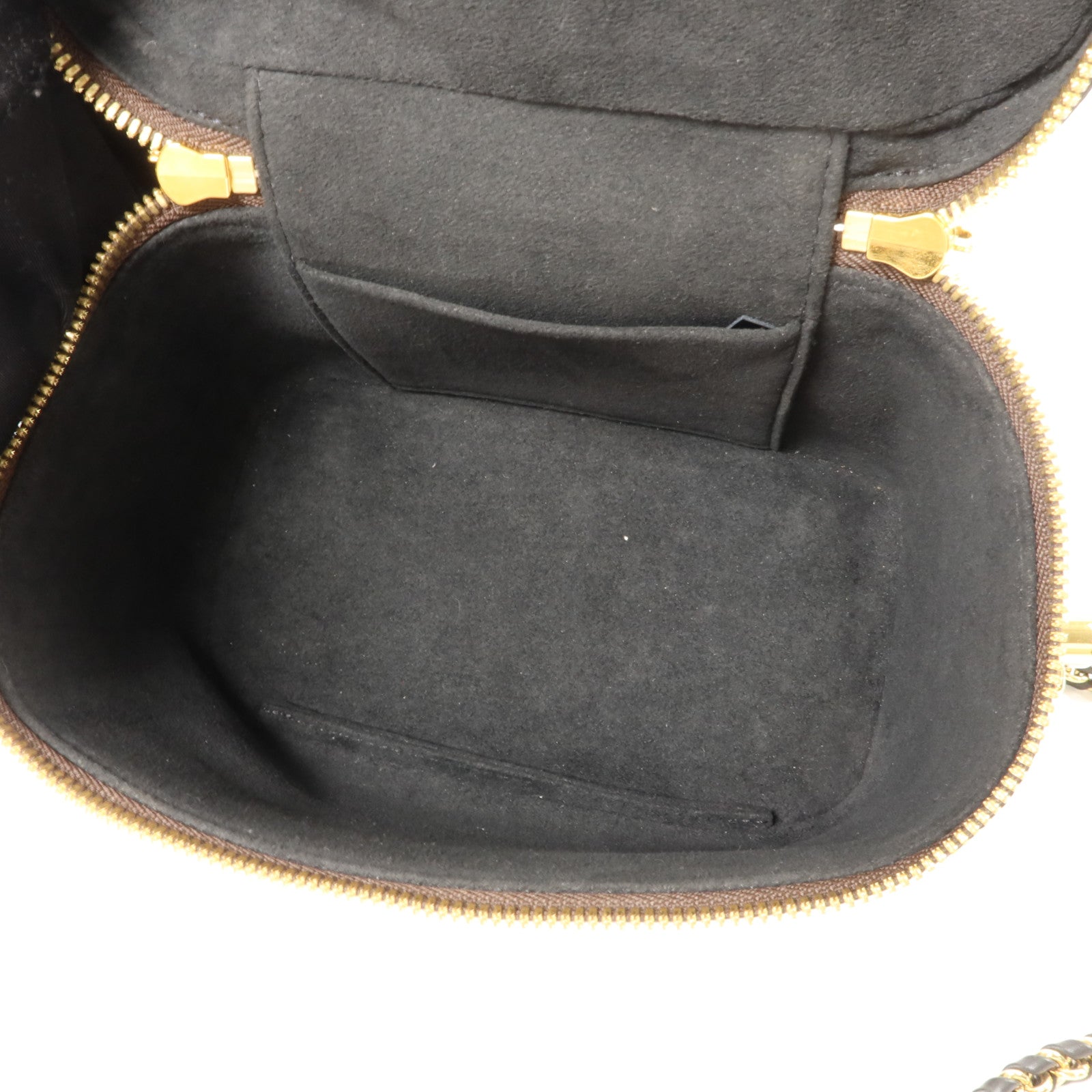 LOUIS VUITTON Monogram Reverse Vanity PM金扣手挽肩背兩用袋棕色