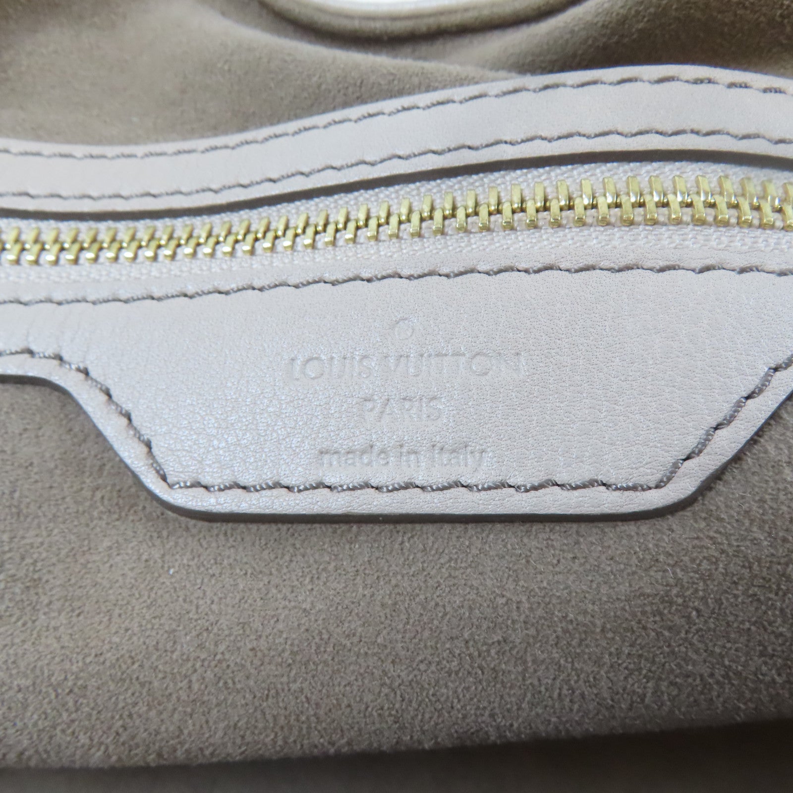 LOUIS VUITTON Mahina Mahina Neo L金扣肩背袋淺啡色