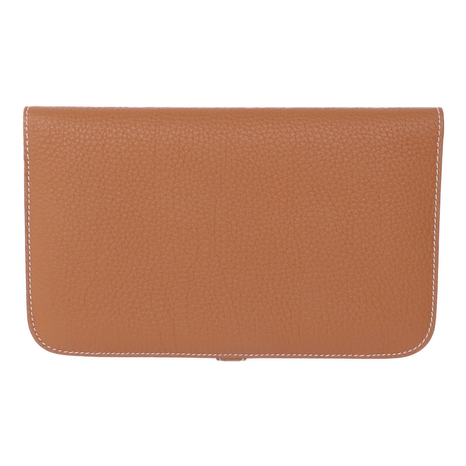 HERMES Clemence皮革Dogon GM銀扣掛飾Gold