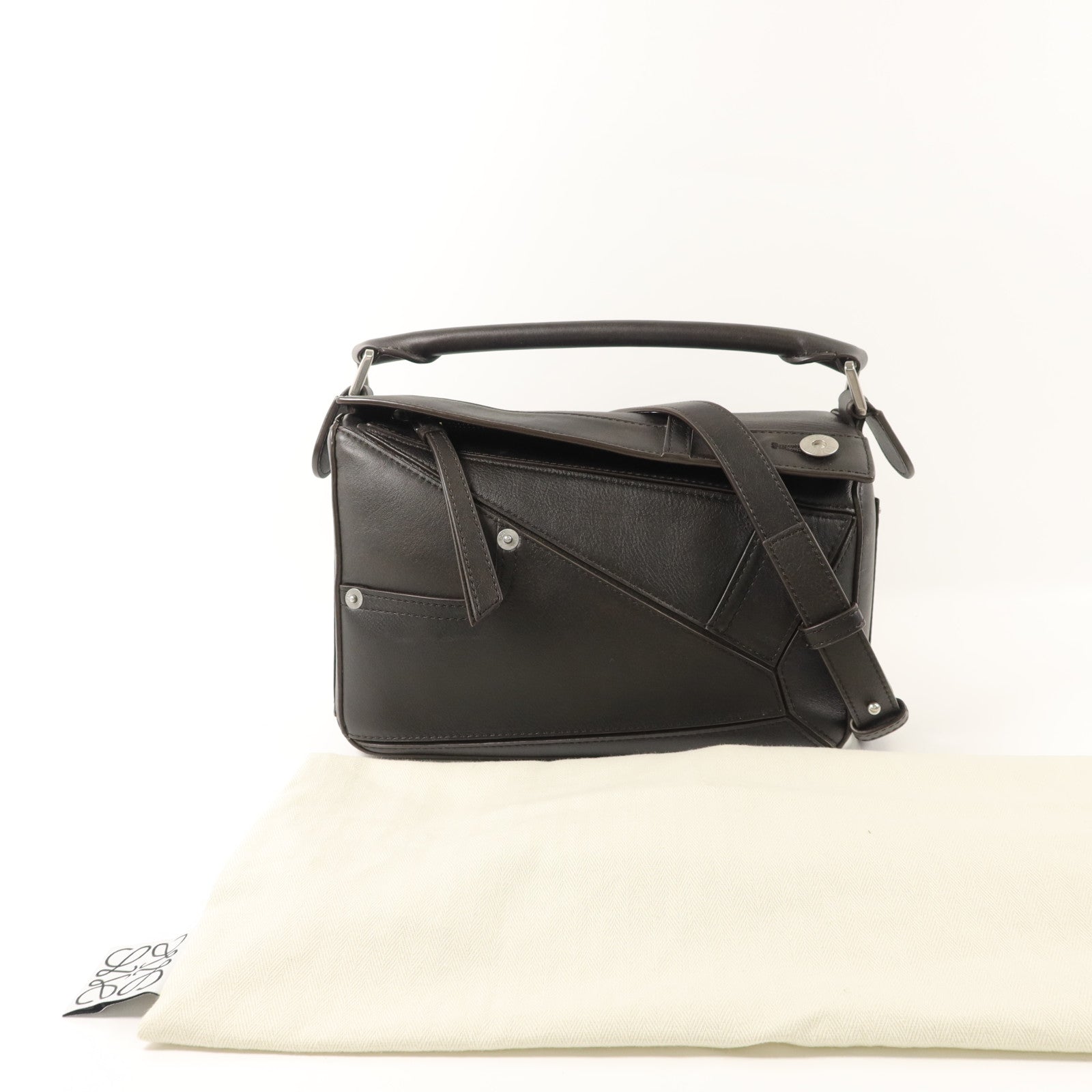 LOEWE 牛皮皮革Panta Puzzle Small手挽肩背兩用袋