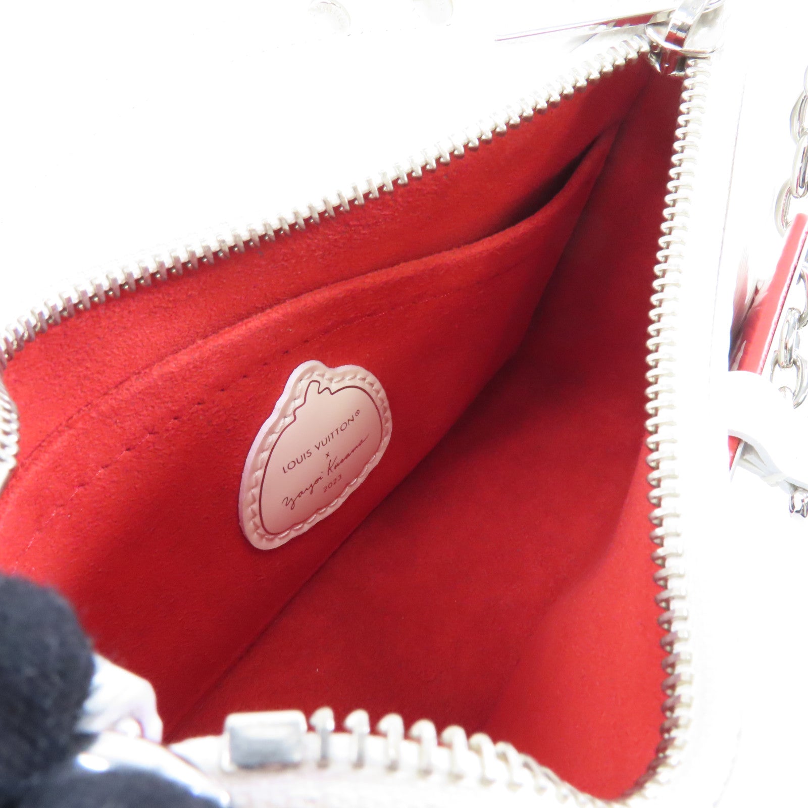 LOUIS VUITTON 【激減優惠】Epi LV x YK Marellini銀扣手挽肩背兩用袋白色/紅色
