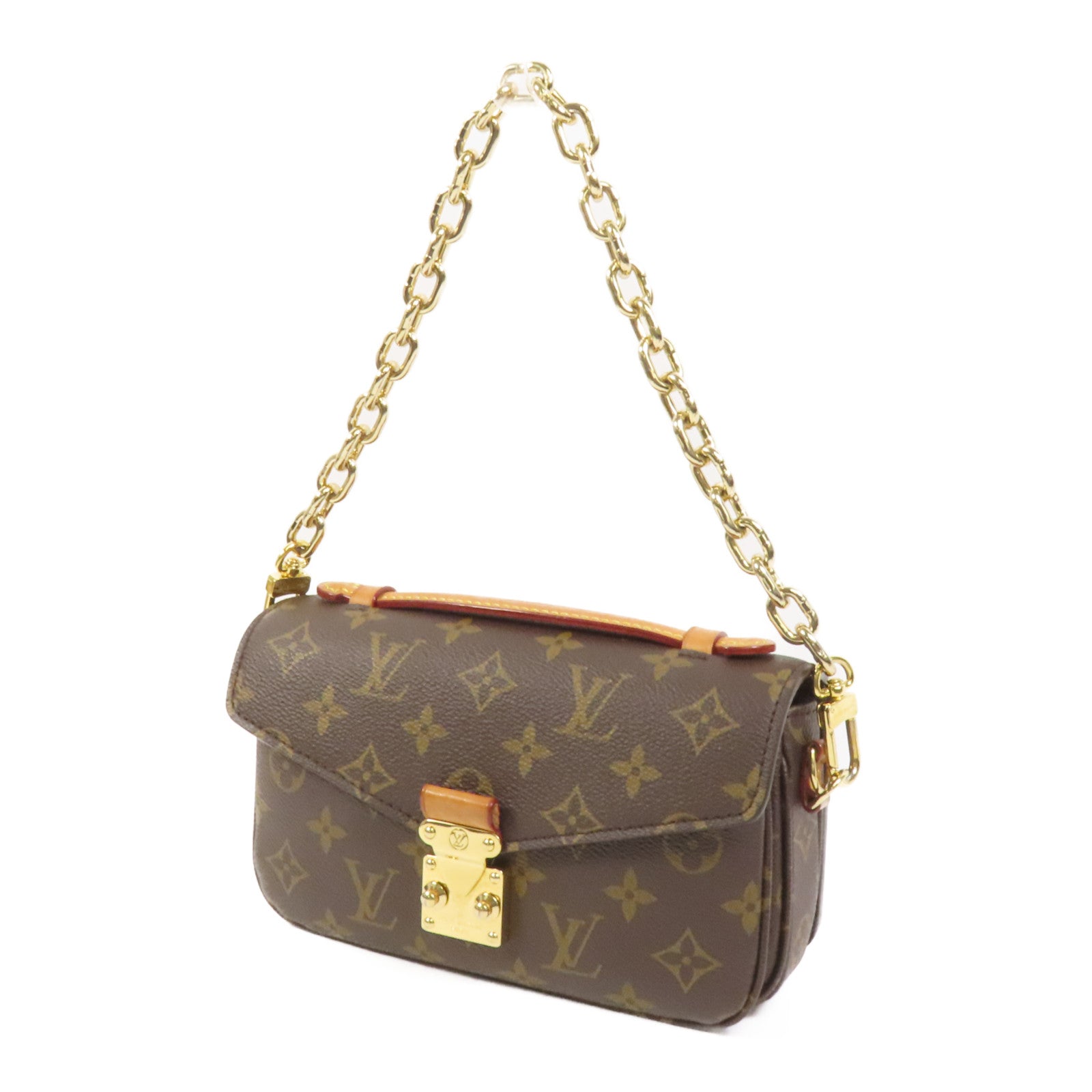 LOUIS VUITTON Monogram Pochette Metis East West金扣手挽肩背兩用袋
