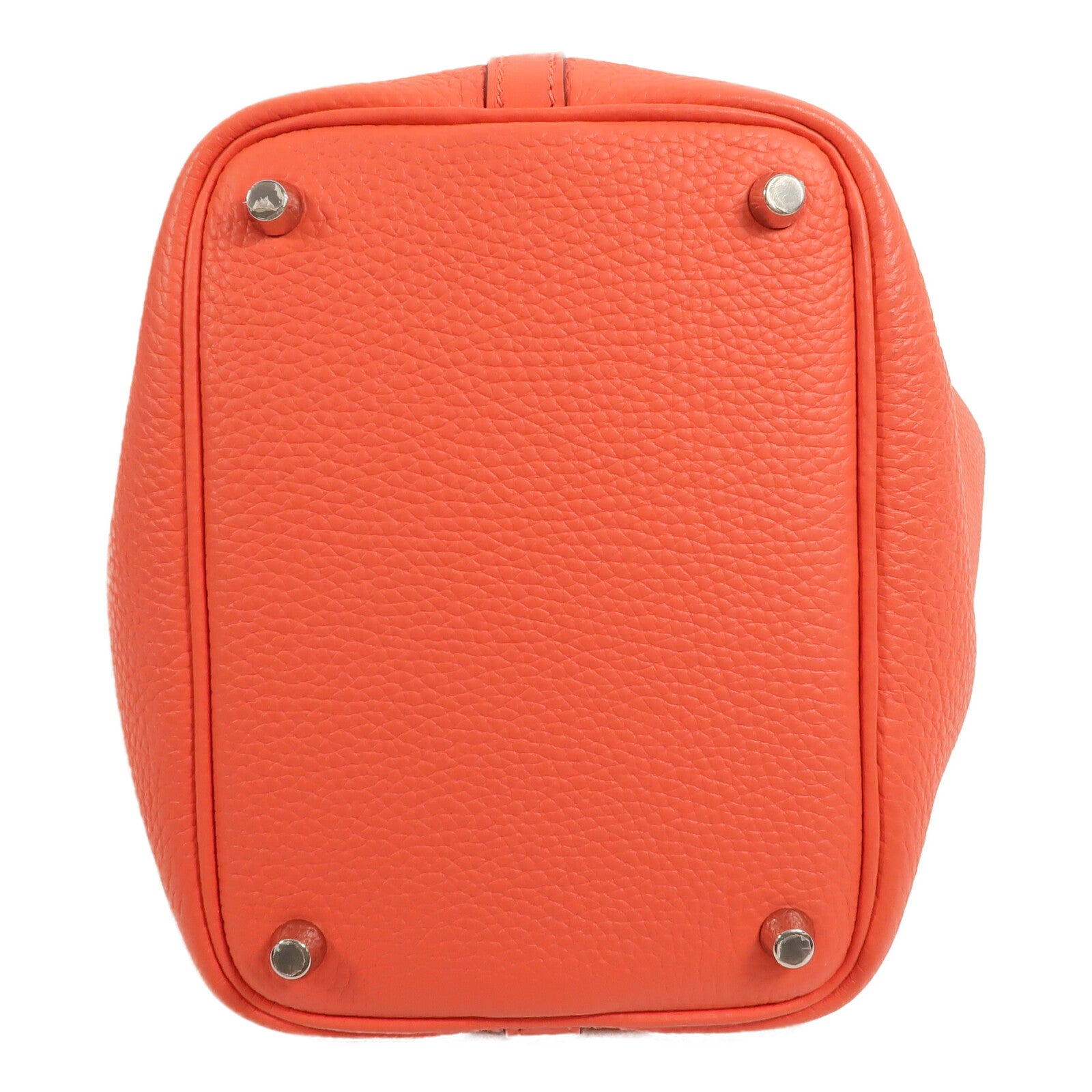 HERMES Clemence皮革Picotin PM手挽袋Rose Jaipur