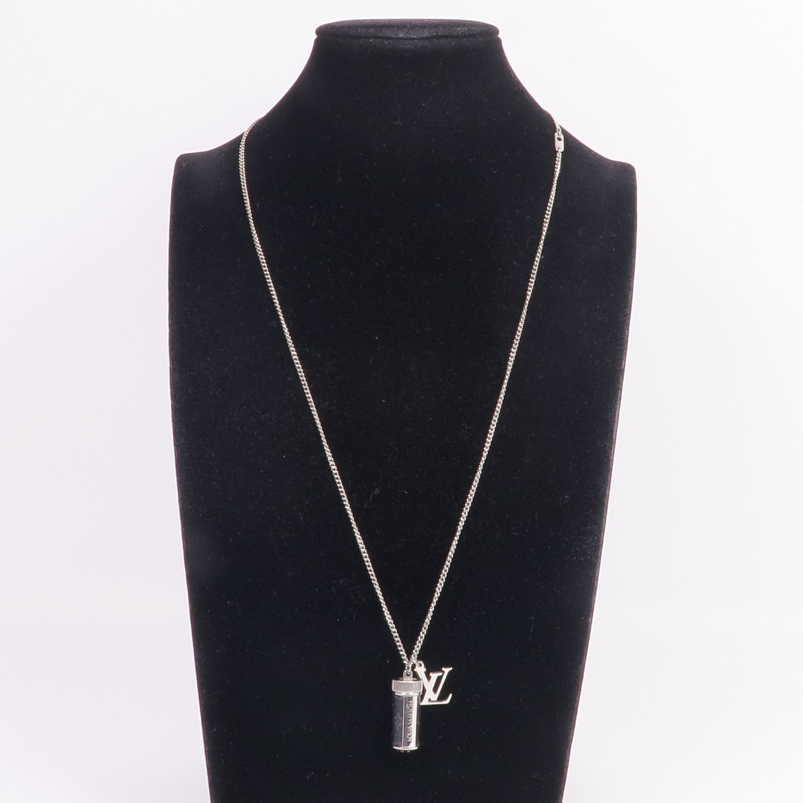 LOUIS VUITTON Monogram Eclipse/金屬Collier Charms Necklace項鍊
