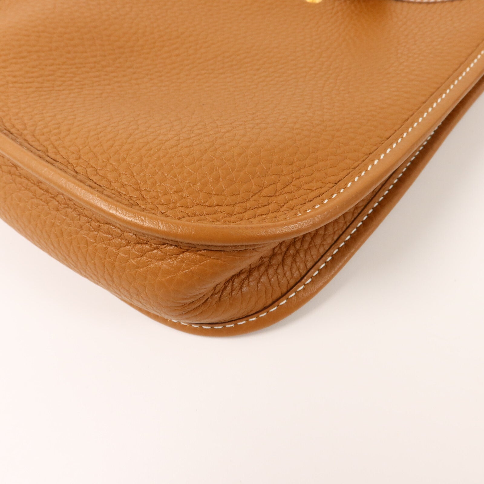 HERMES Clemence皮革Evelyne TPM肩背袋Gold
