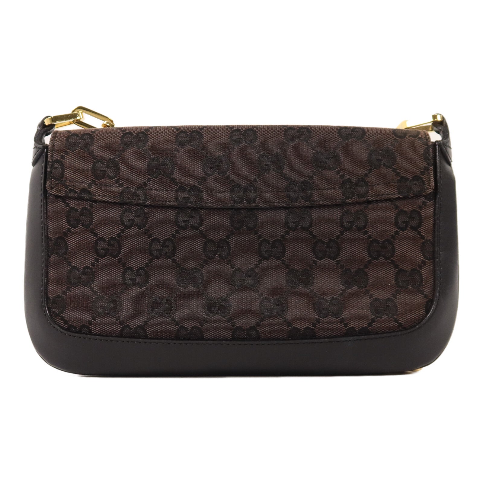 GUCCI 帆布Chain Shoulder鏈帶肩背袋