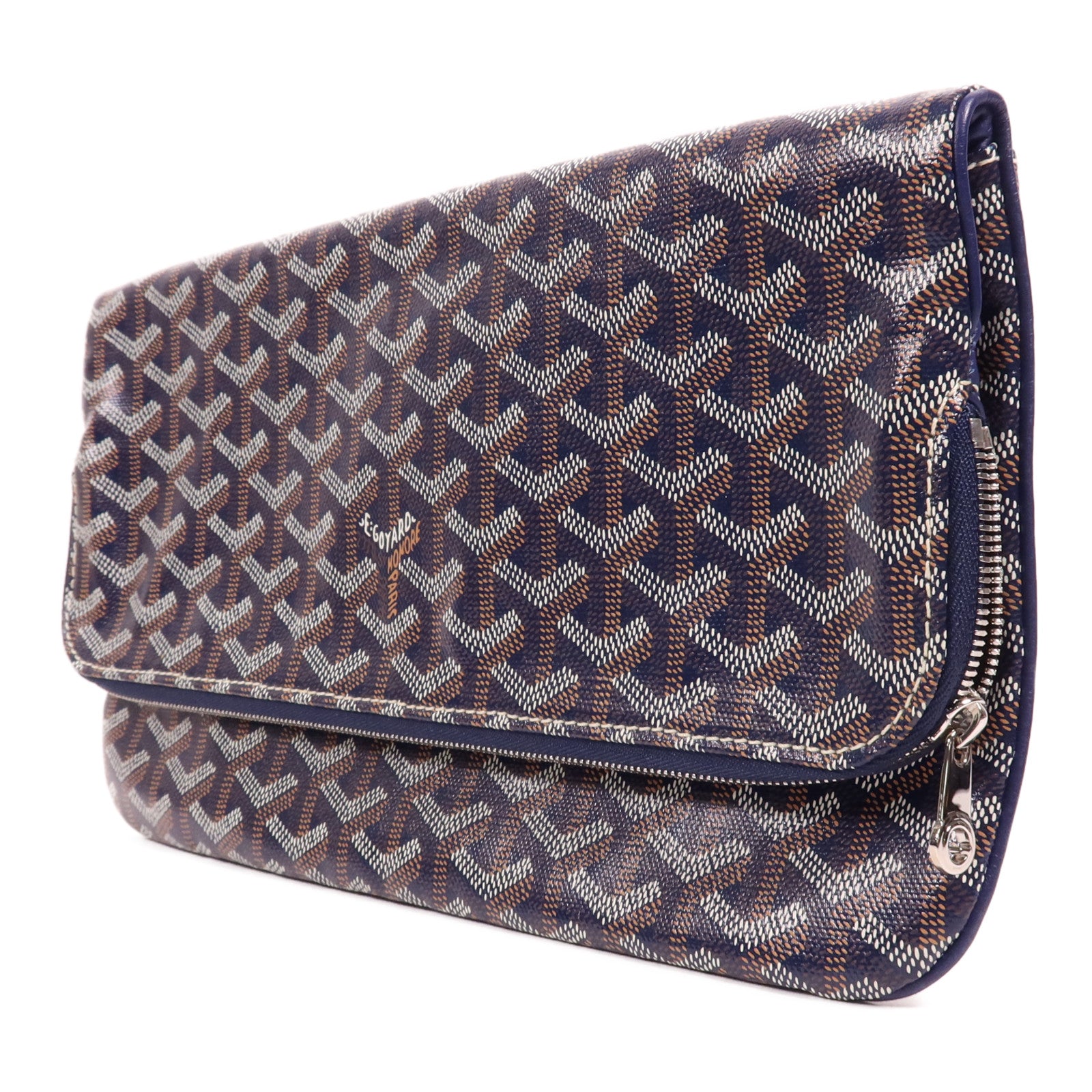 GOYARD 塗層帆布Sainte Marie銀扣手拿包