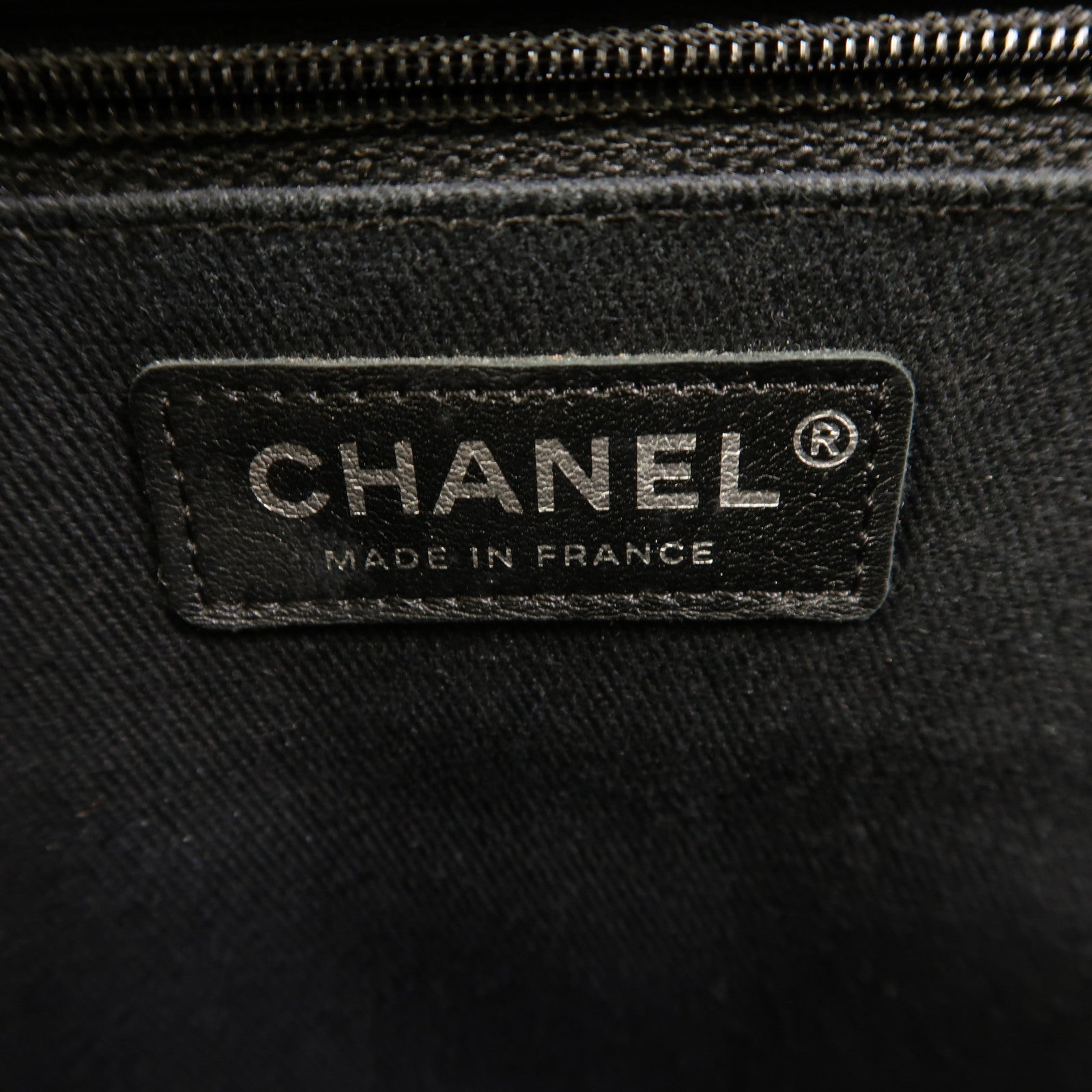CHANEL 牛皮皮革Chain Shoulder銀扣鏈帶肩背袋
