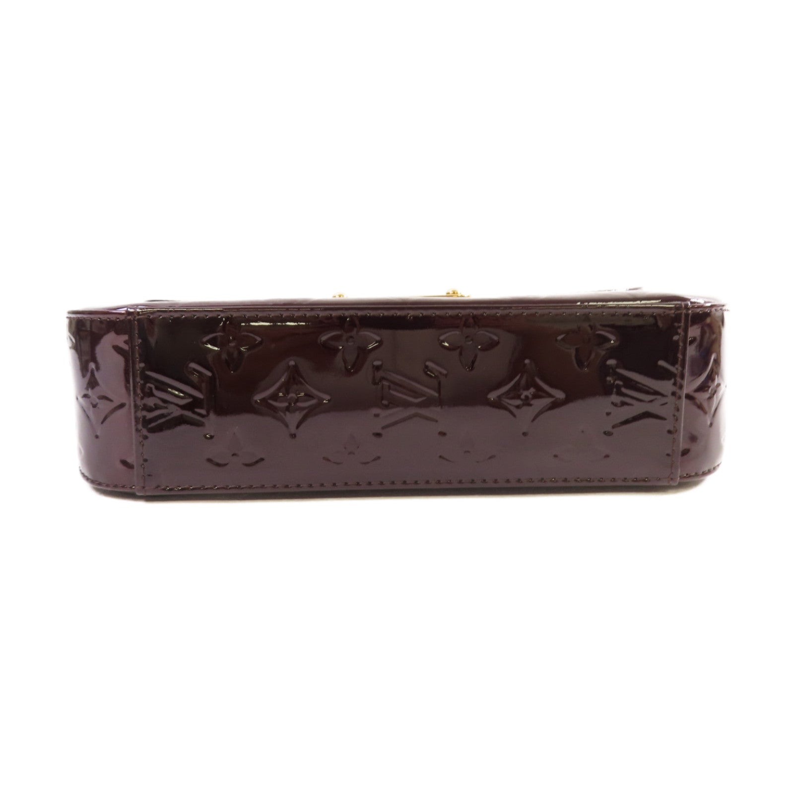 LOUIS VUITTON Monogram Vernis Rodeo Drive Shoulder Bag金扣肩背袋酒紅色