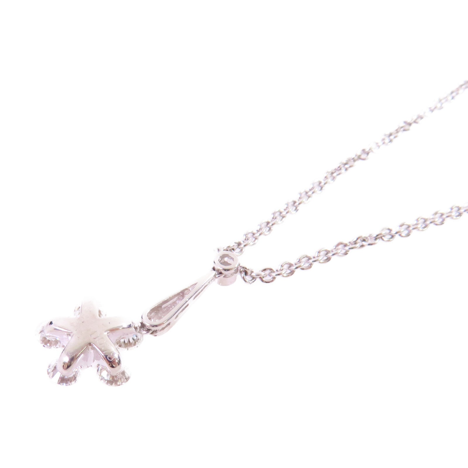 JEWELRY 0.78ct Diamond Necklace 18K White Gold