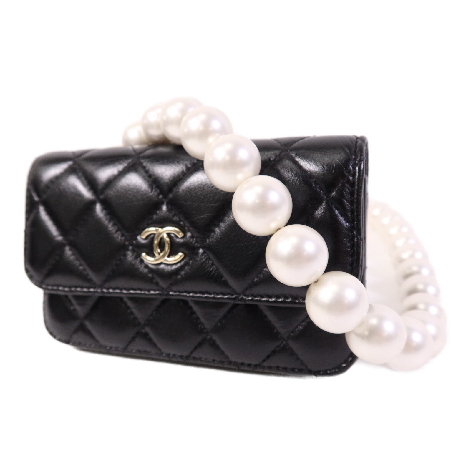 CHANEL 【激減優惠】羊皮皮革Shoulder Bag金扣肩背袋